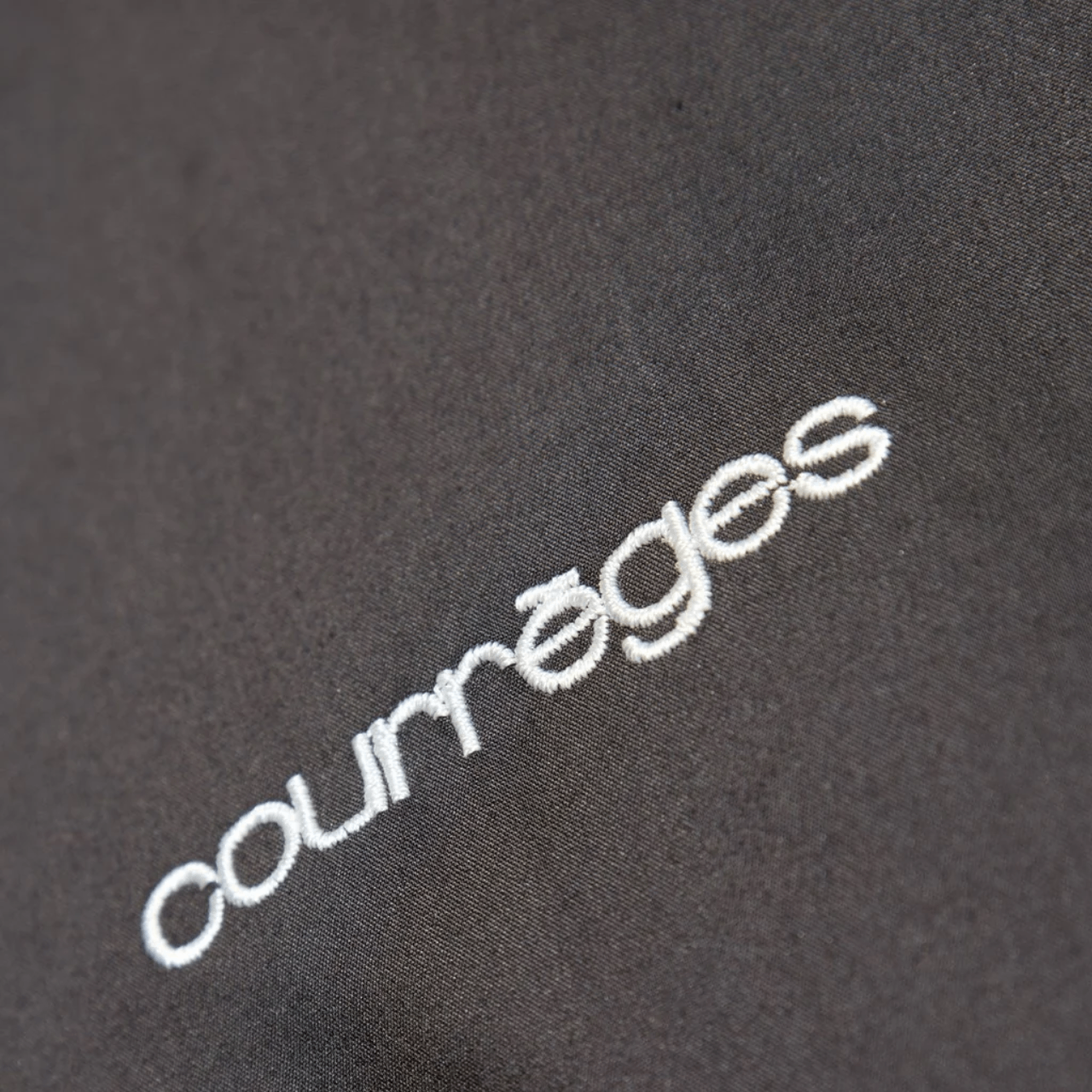 Veste Courrèges zip brodée noir