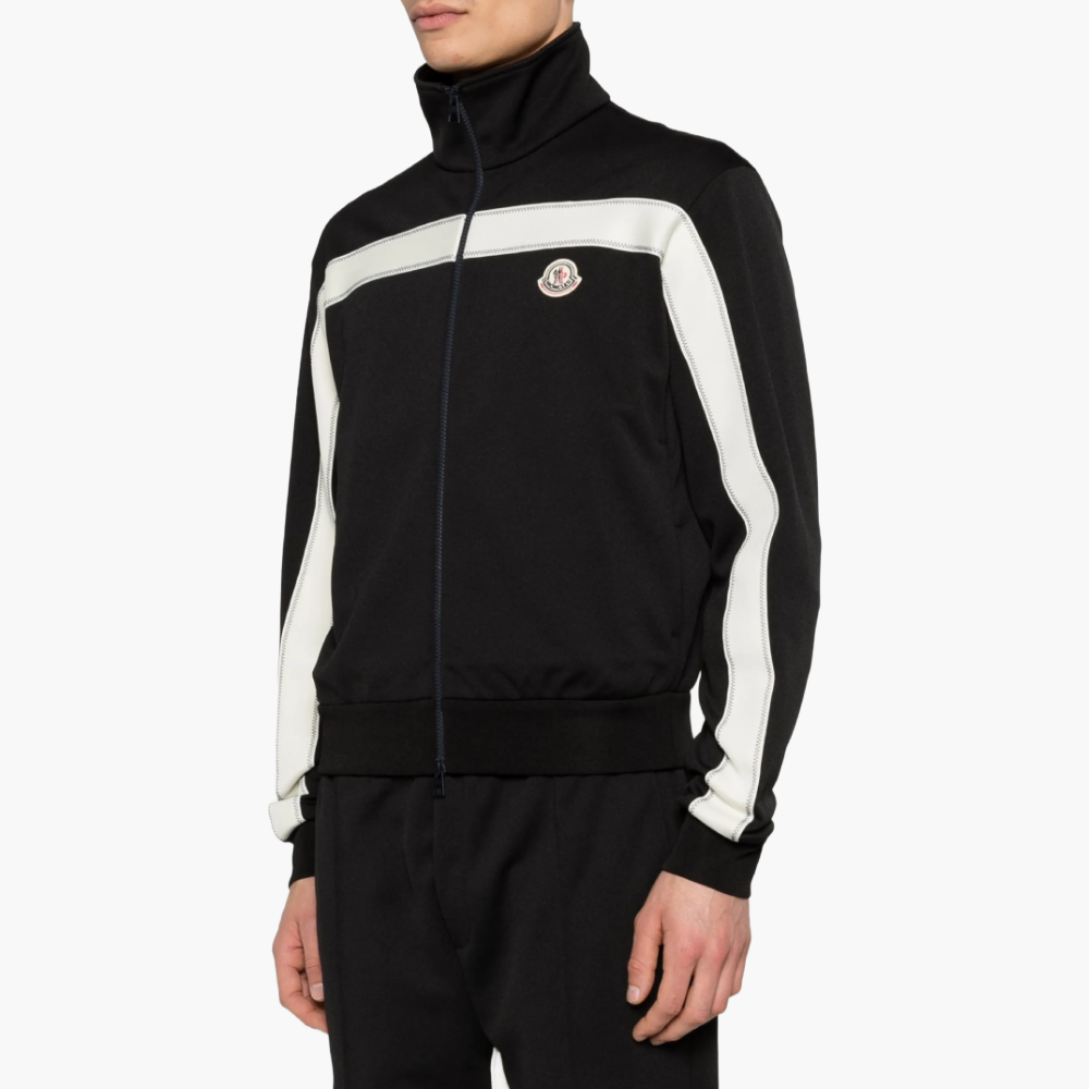 Track jacket with contrasting panels