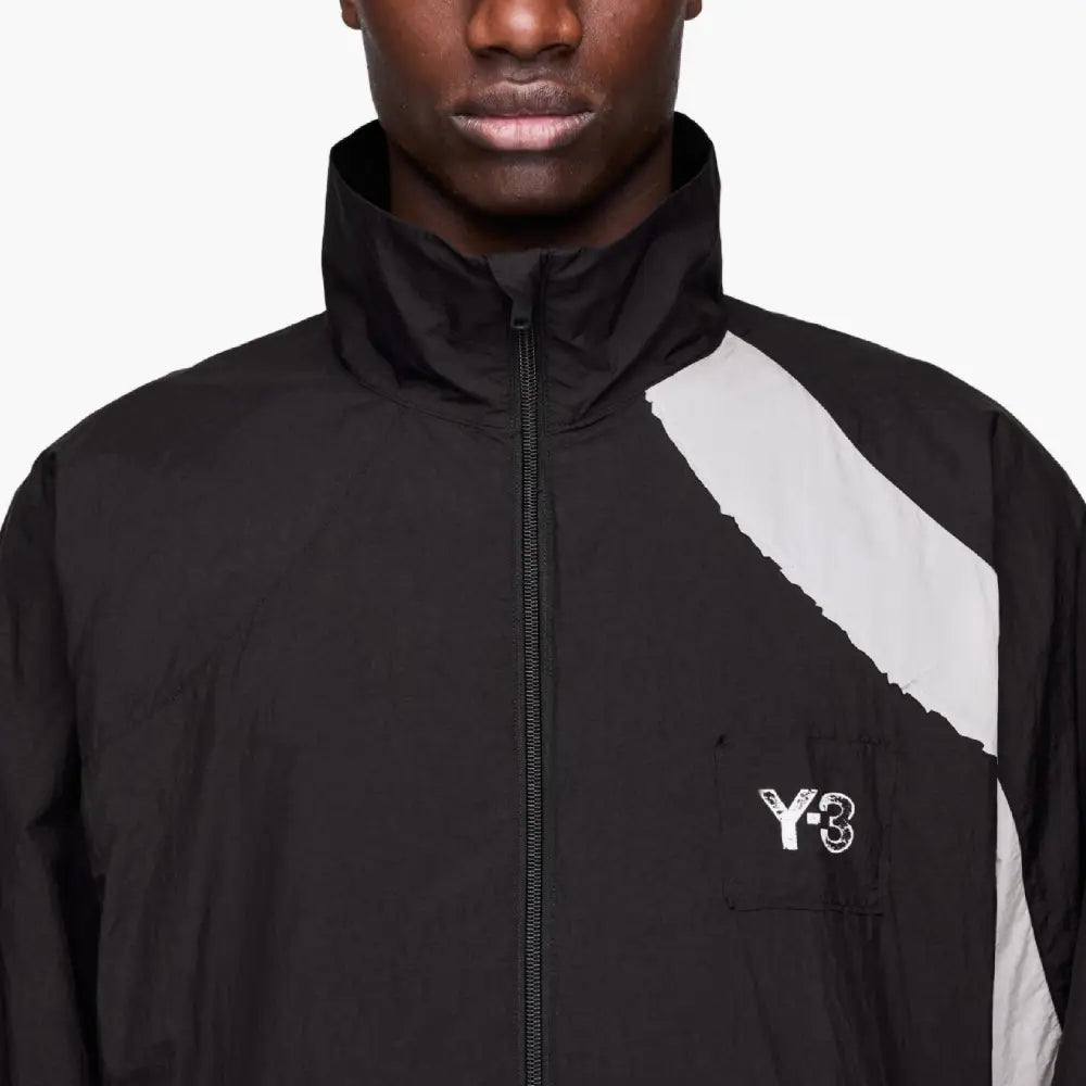 Raw Edge 3-Stripes Nylon Shell Jacket