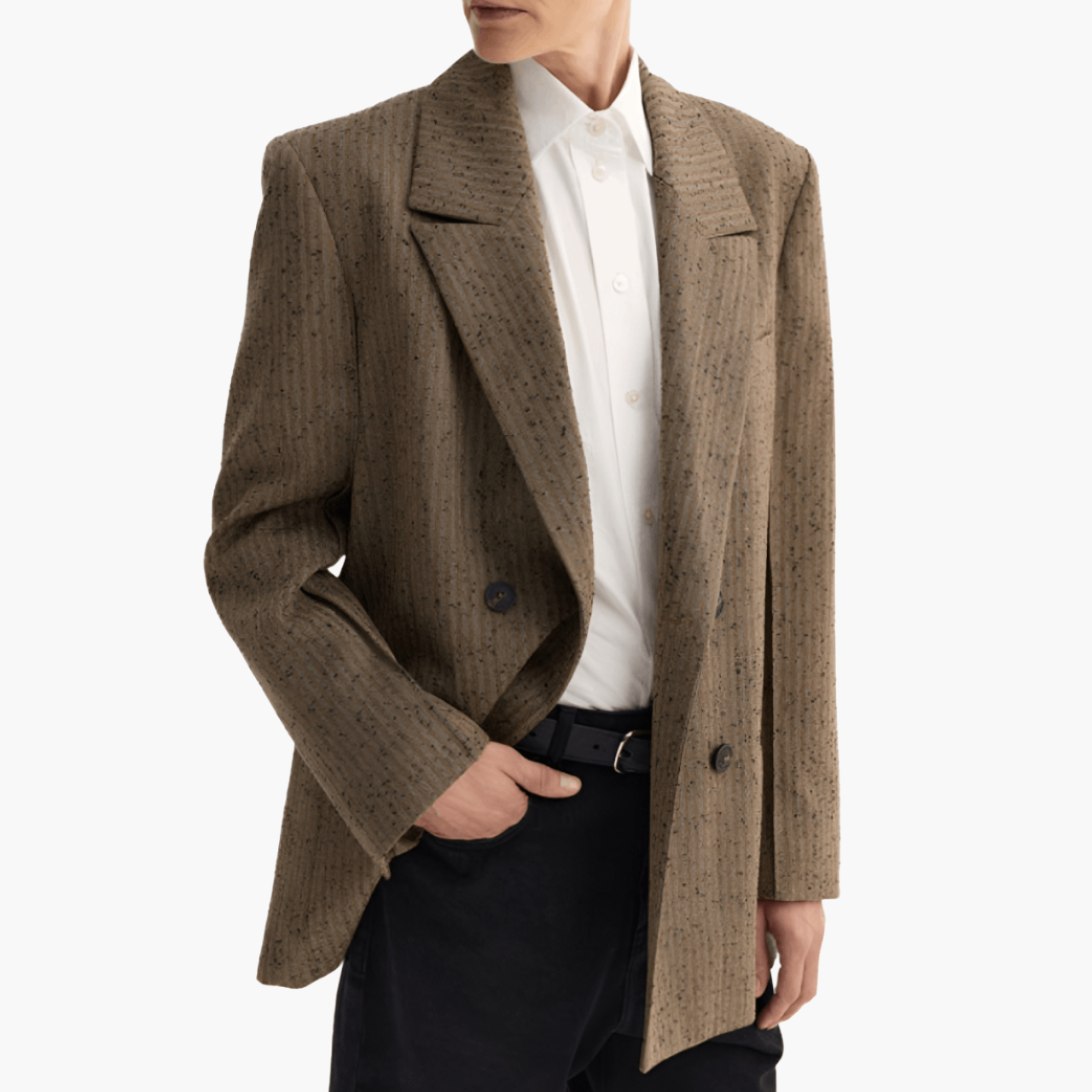 Blazer Double Breasted Herringbone