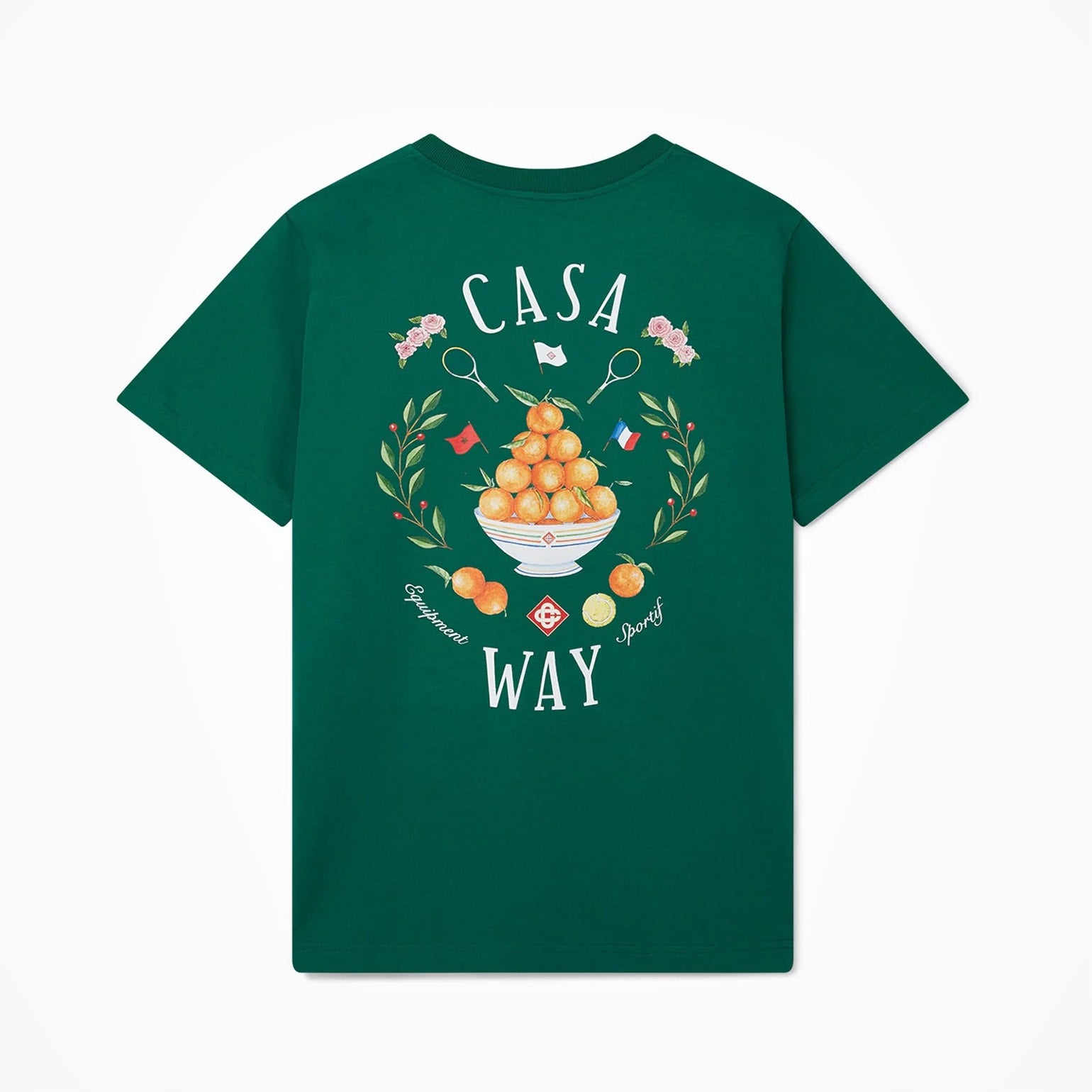 T-Shirt Casablanca Casa Way Vert
