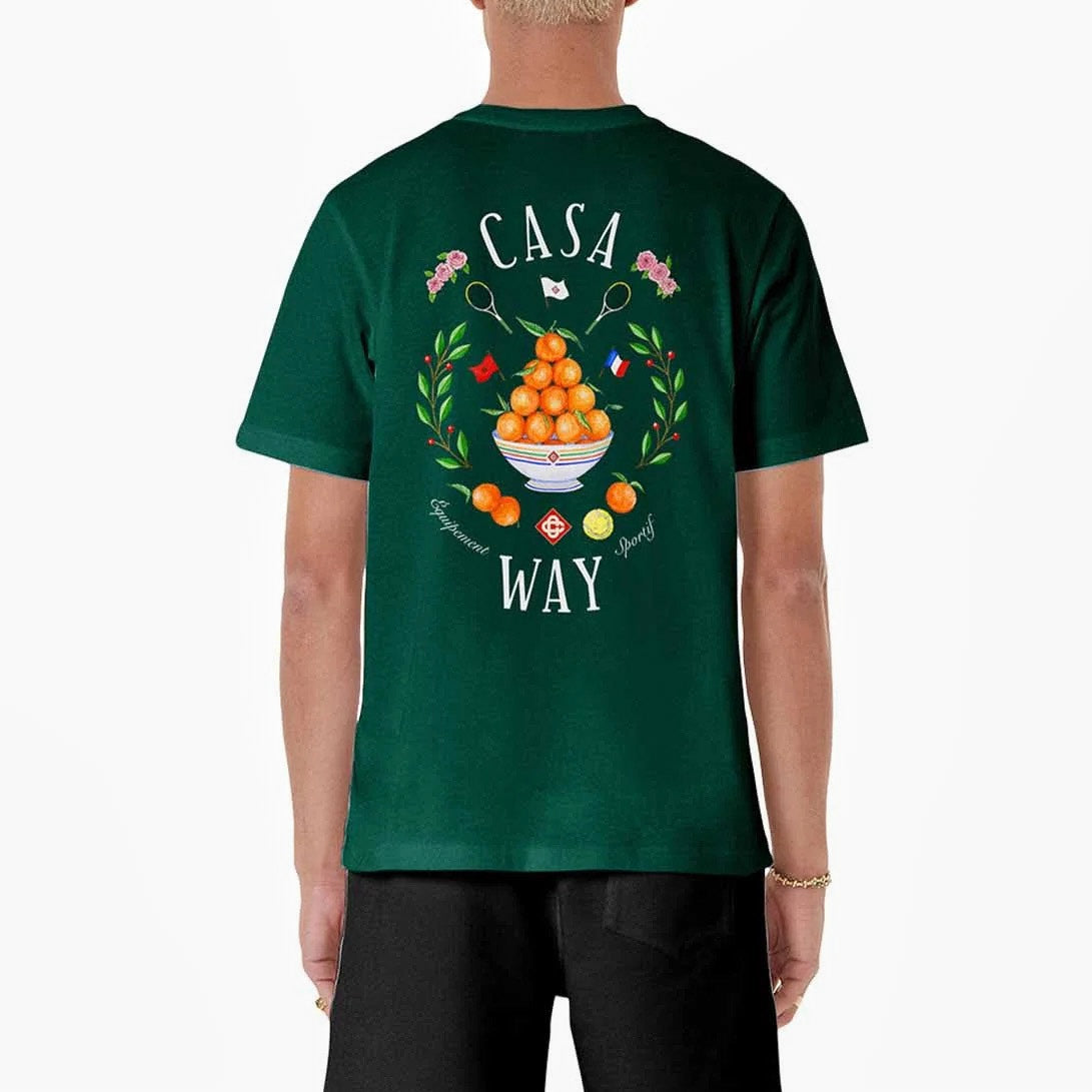 T-Shirt Casablanca Casa Way Vert