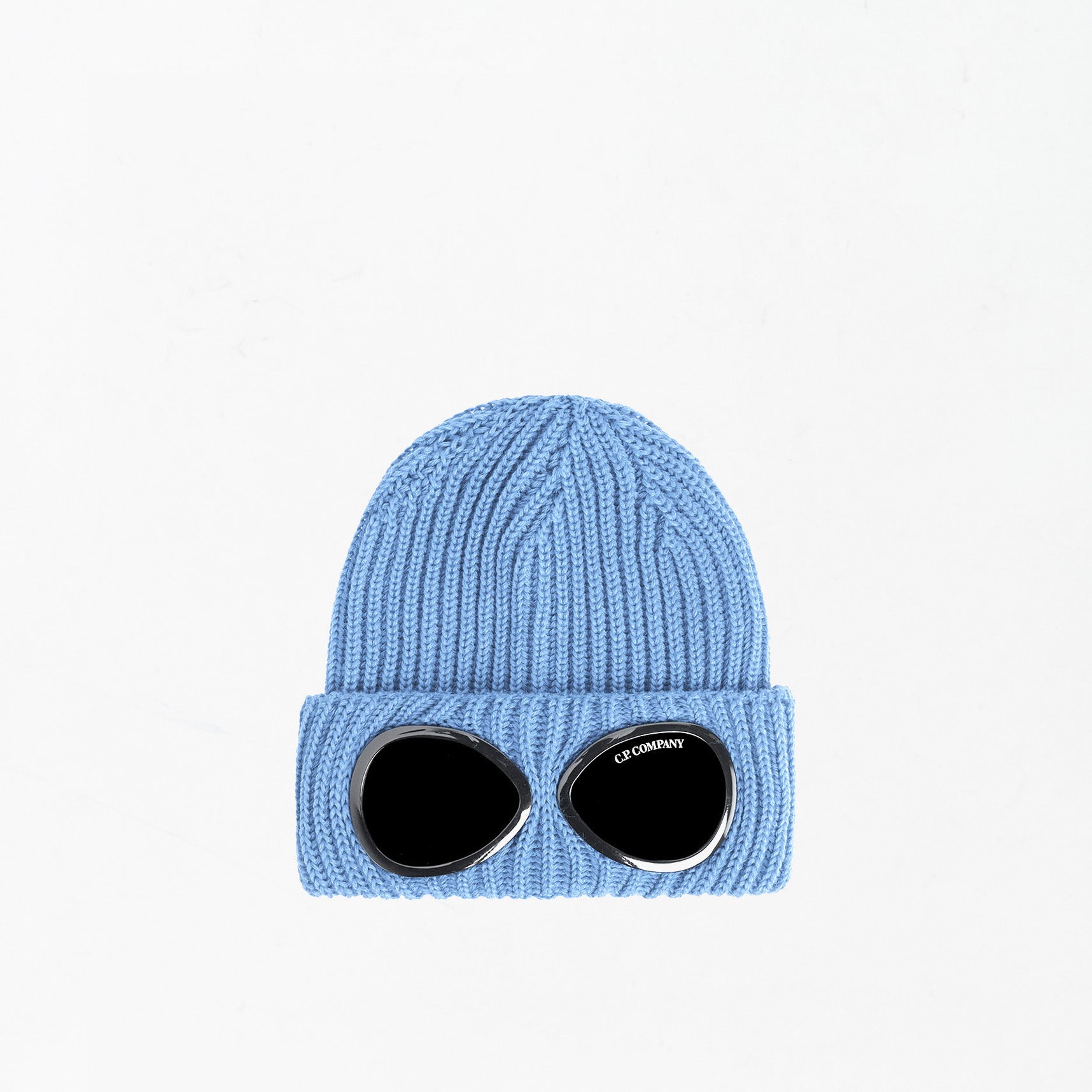 Bonnet Cp Company en Laine Goggle Bleu