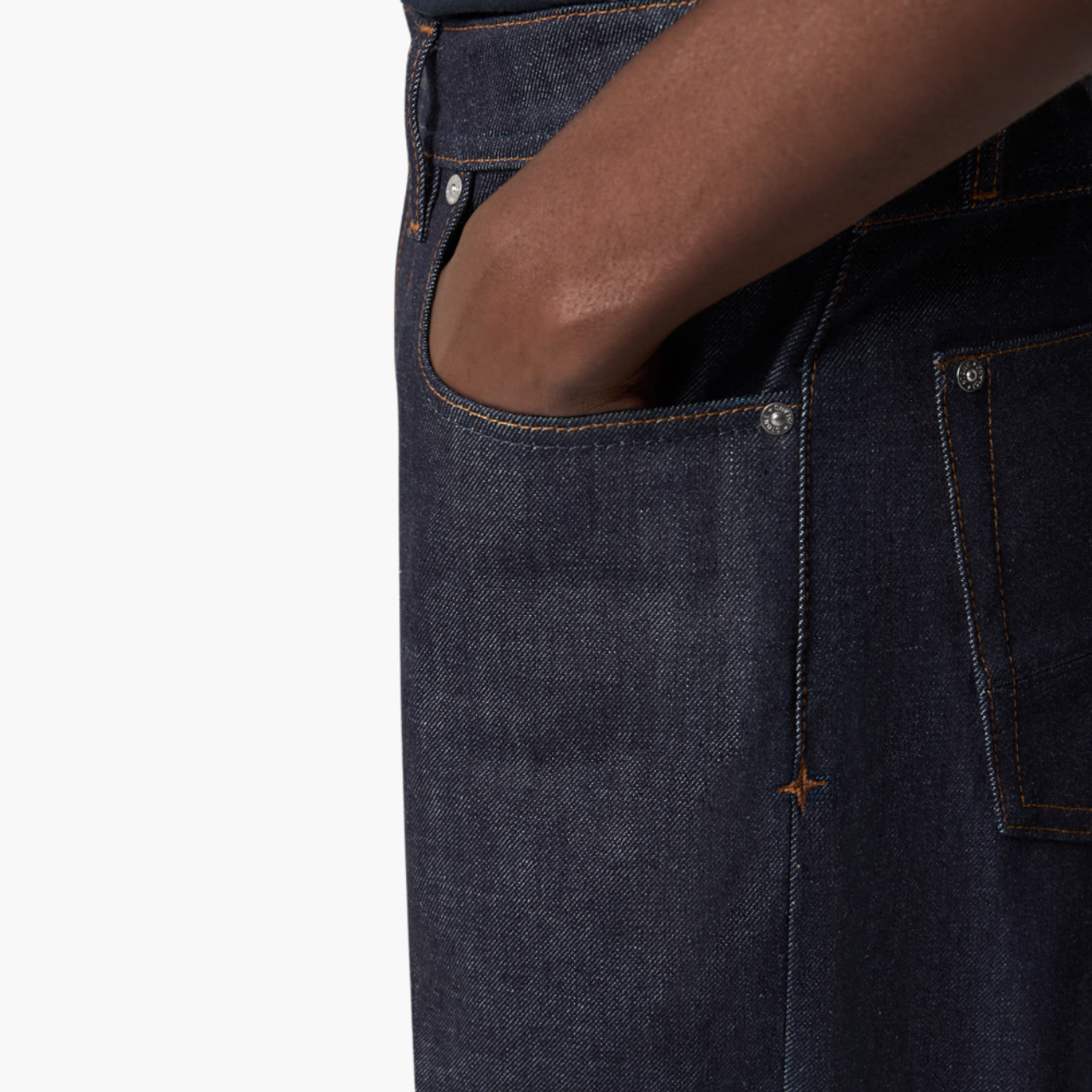 Jean Stone Island ample indigo raw