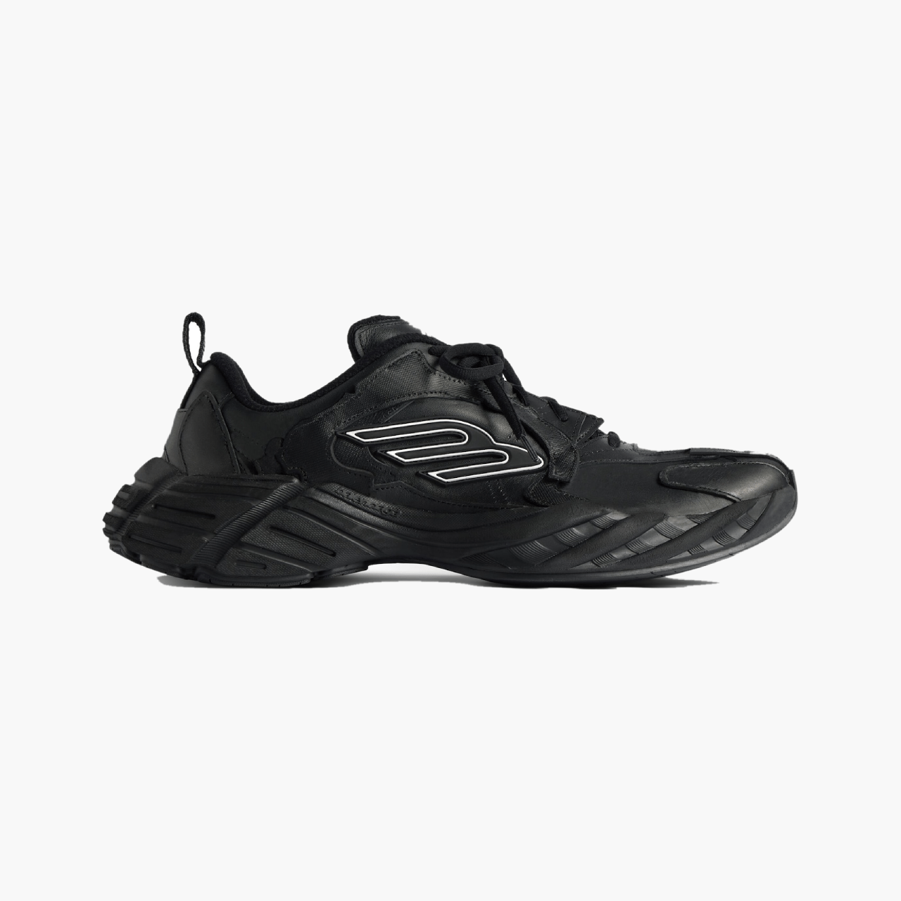 Balenciaga Monday Shoe – Sneakers en cuir noir