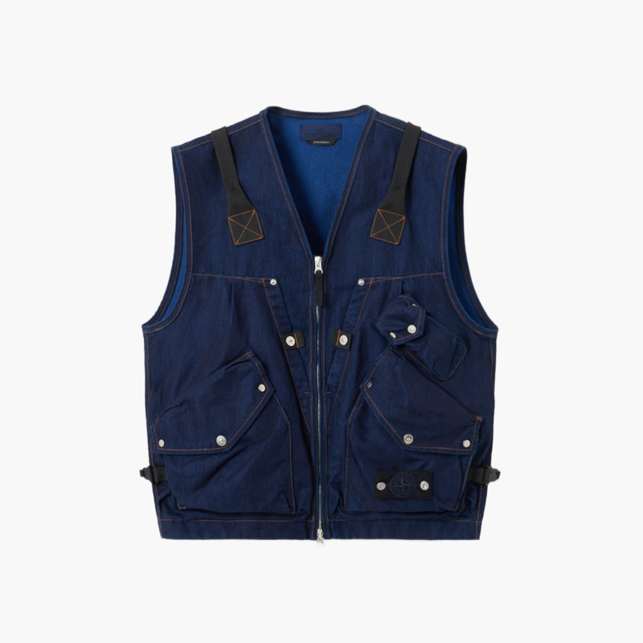 Gilet utilitaire Stone Island indigo