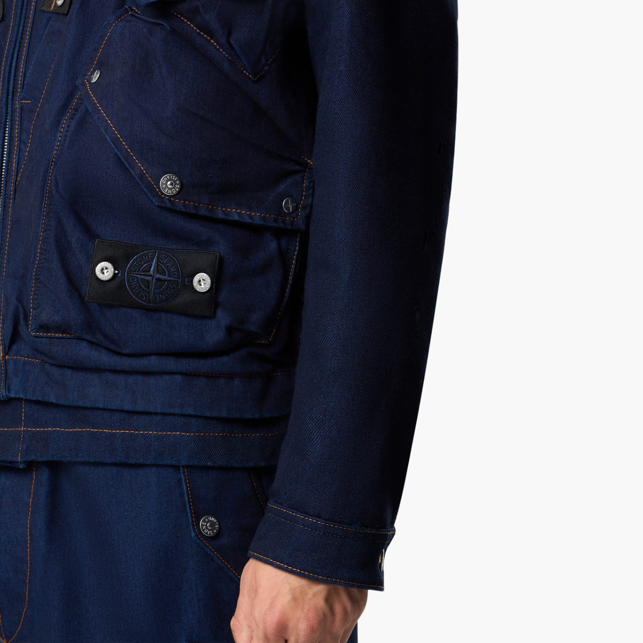 Gilet utilitaire Stone Island indigo