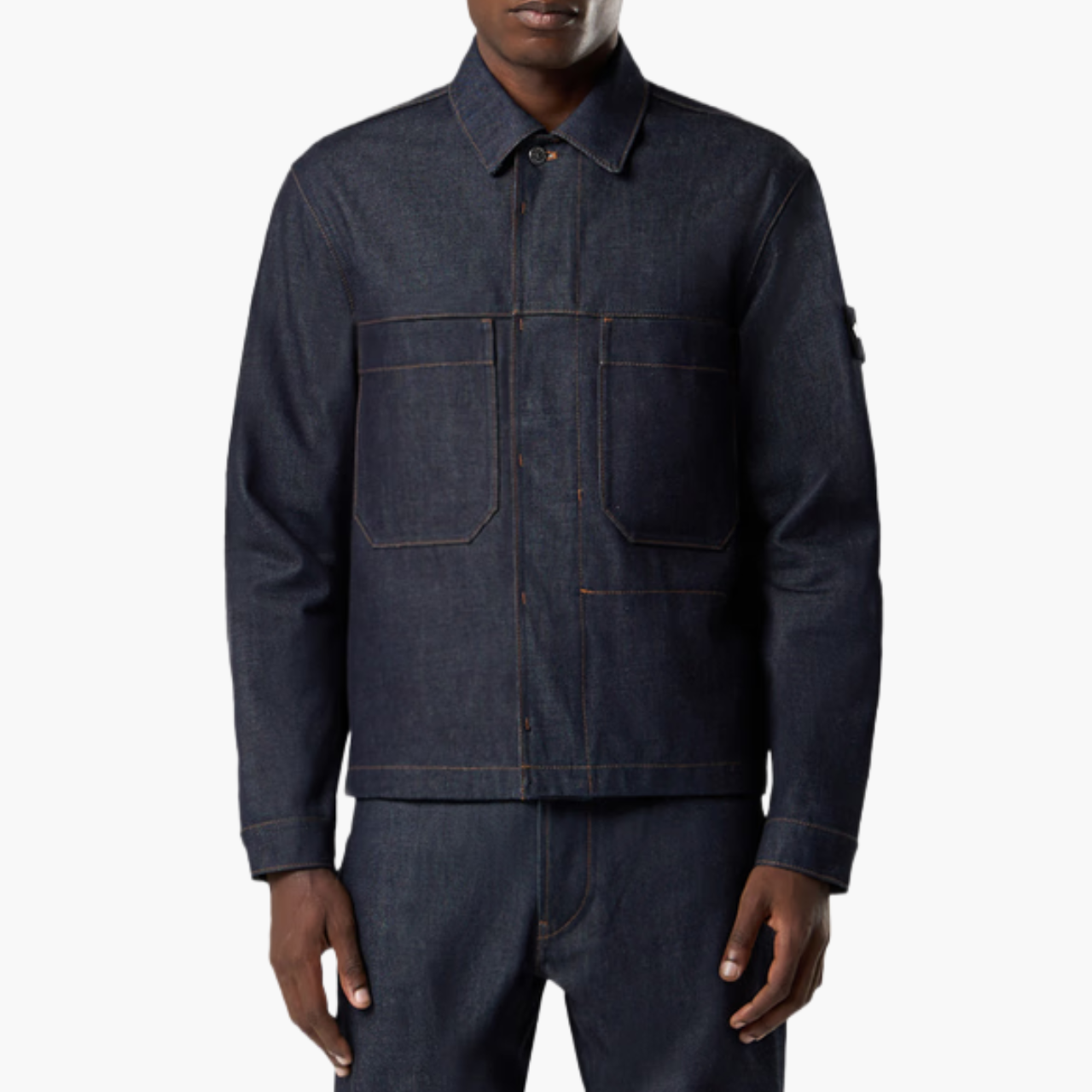Blouson Stone Island indigo raw