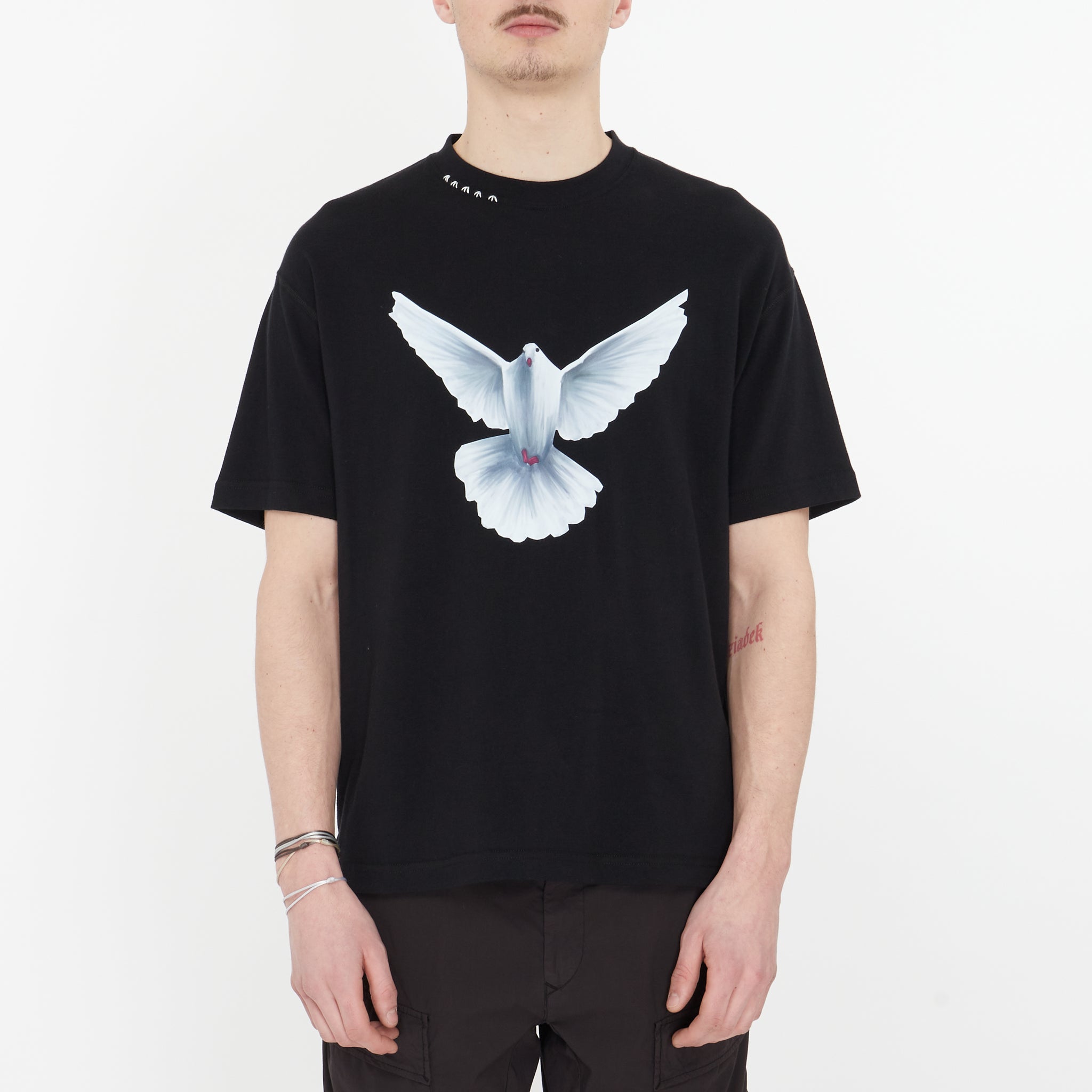 T-shirt 3 Paradis Flying Dove Colombe Noir