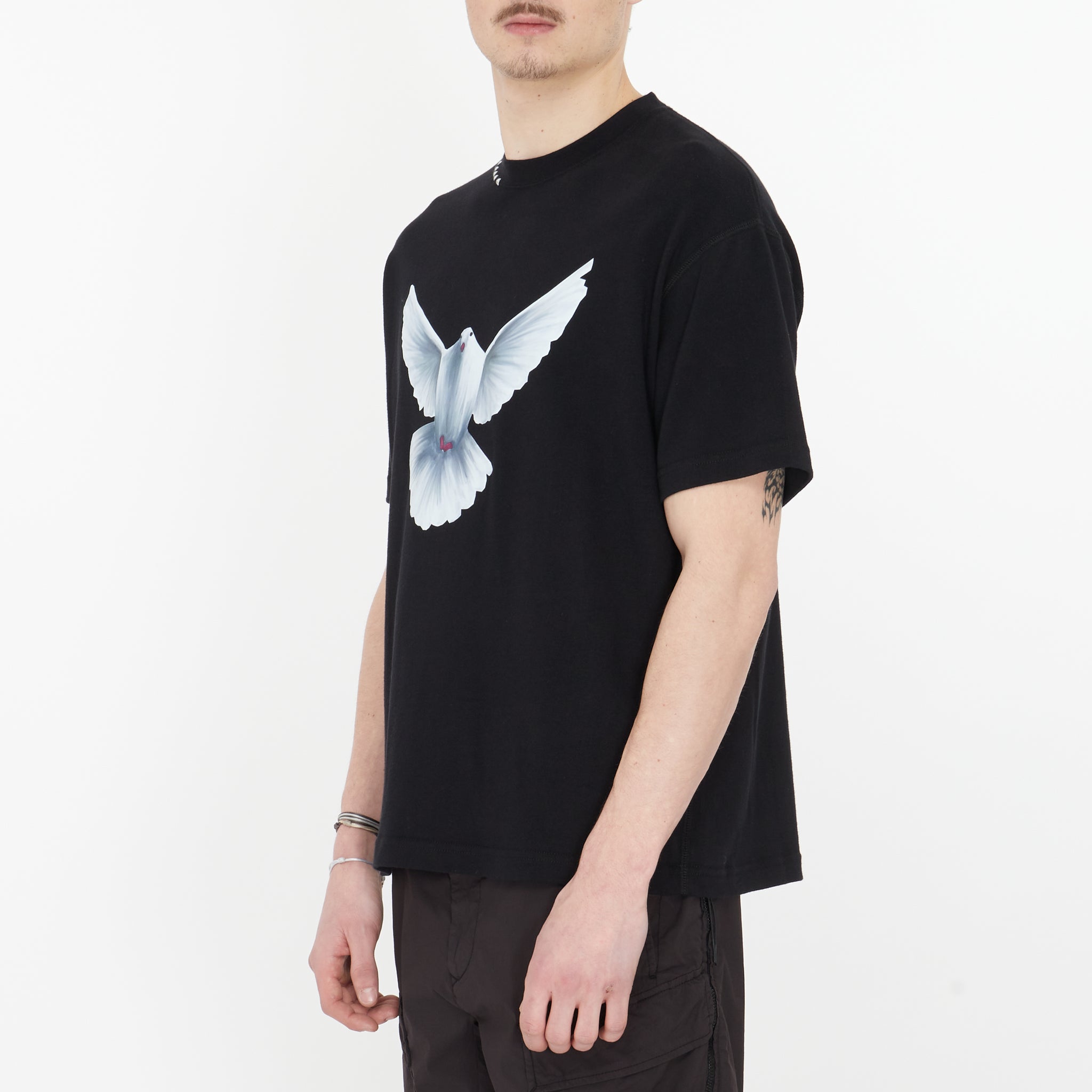 T-shirt 3 Paradis Flying Dove Colombe Noir