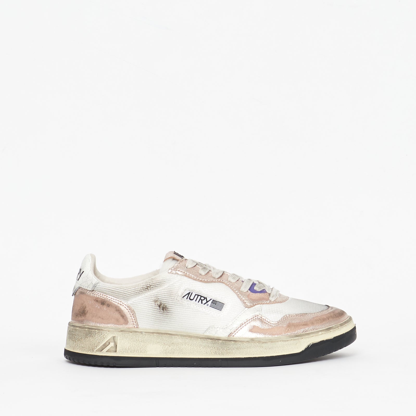 Sneaker Autry Super Vintage Rose Argenté