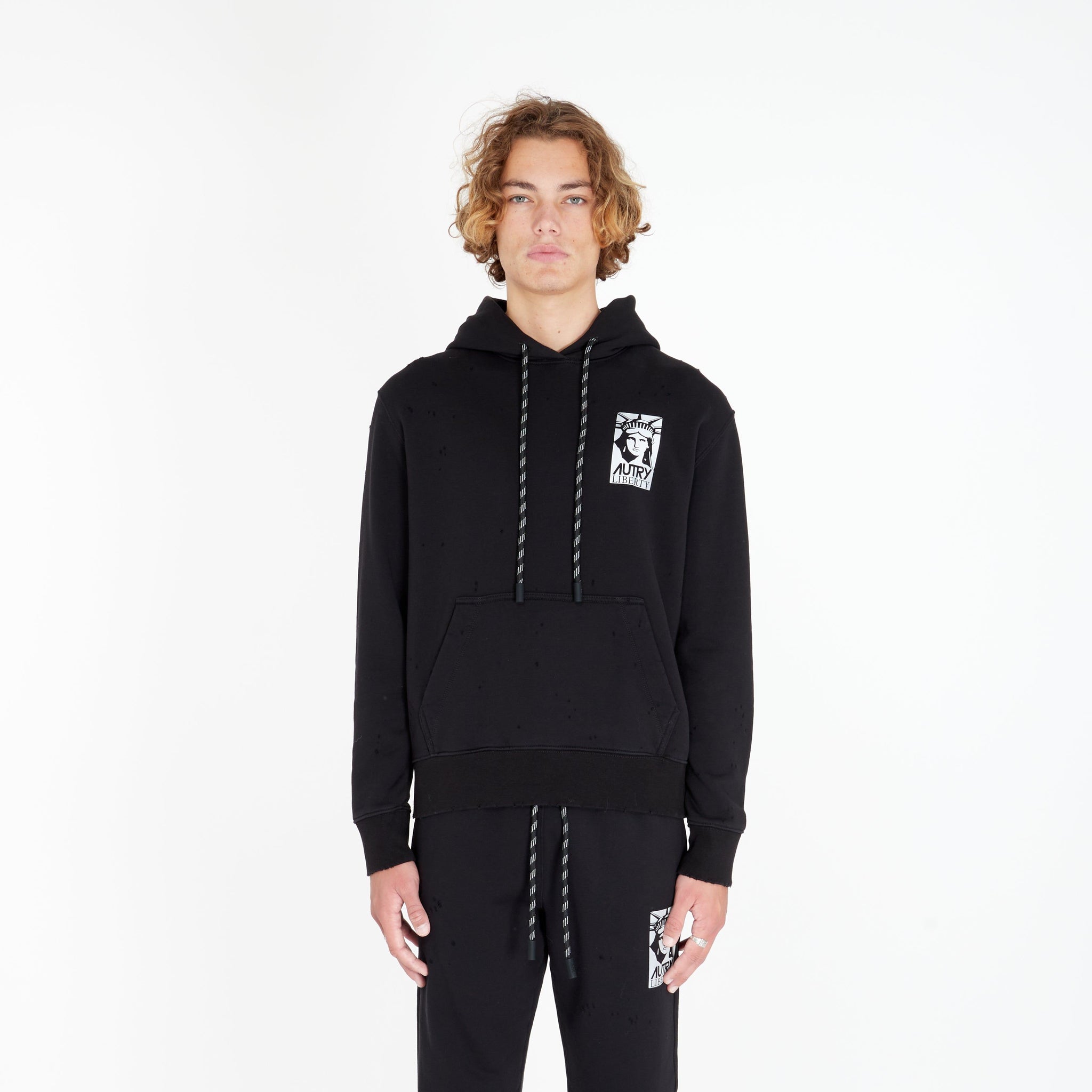 Hoodie Liberty Noir - Lesthete autry