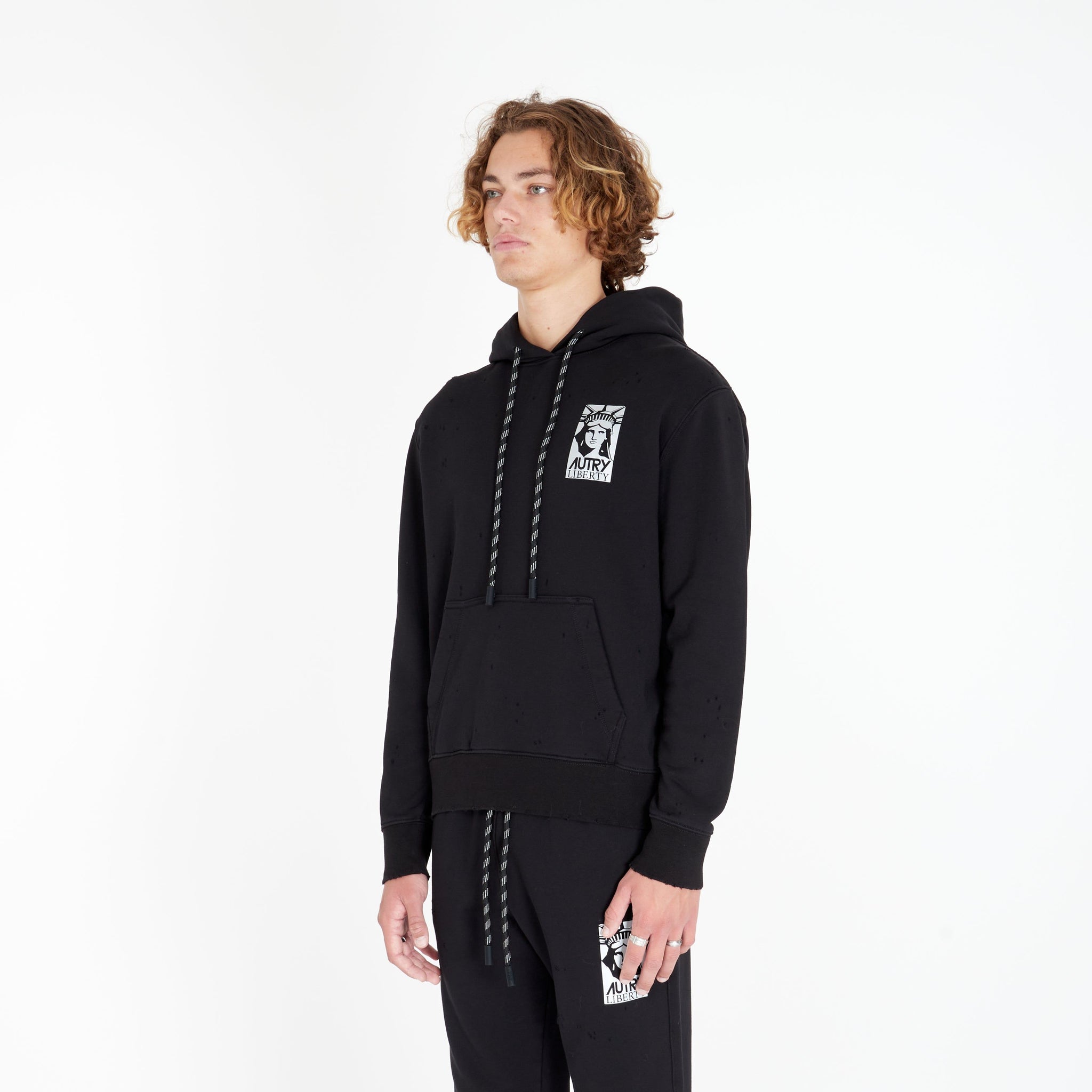 Hoodie Liberty Noir - Lesthete autry