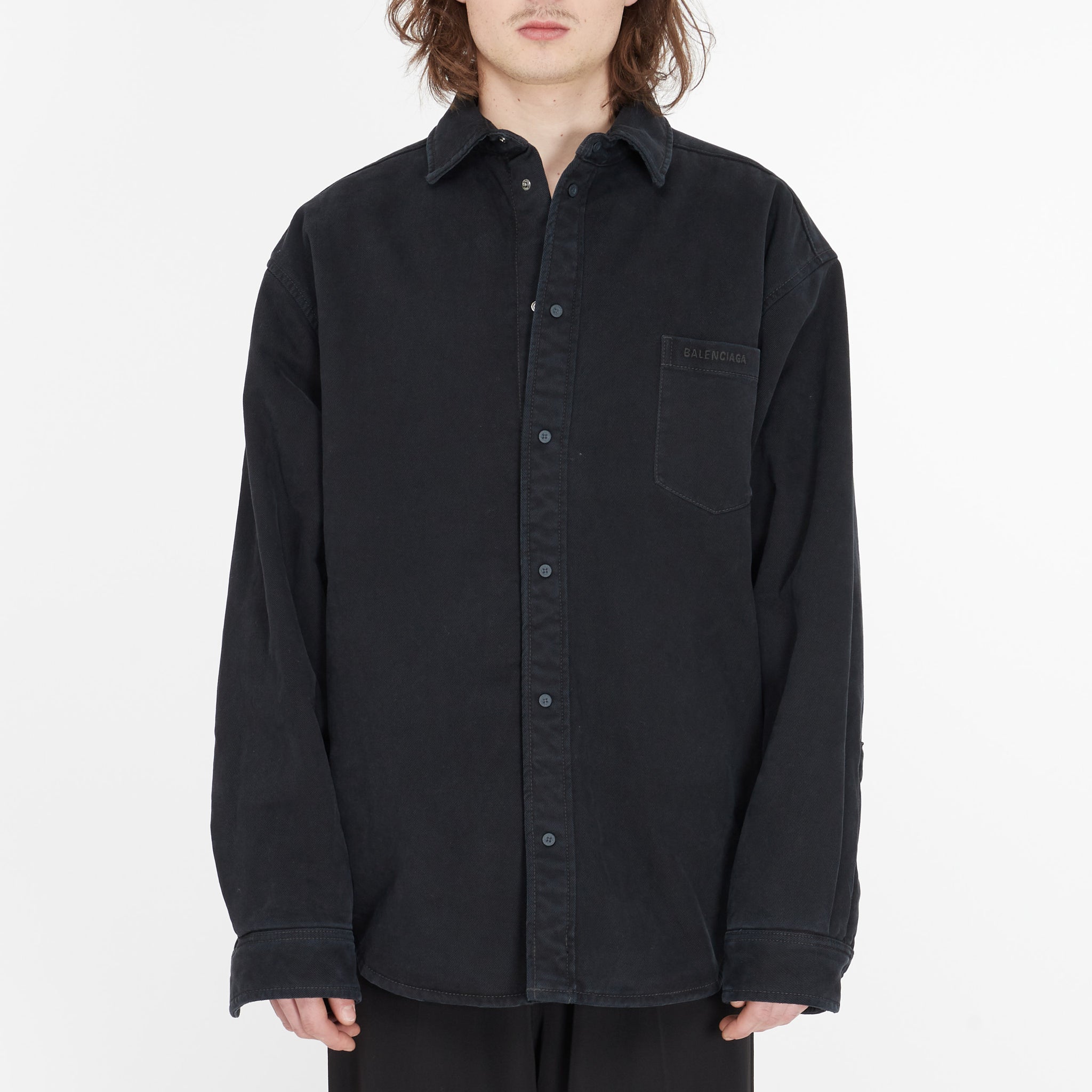 Chemise Balenciaga Matelassée en Jean