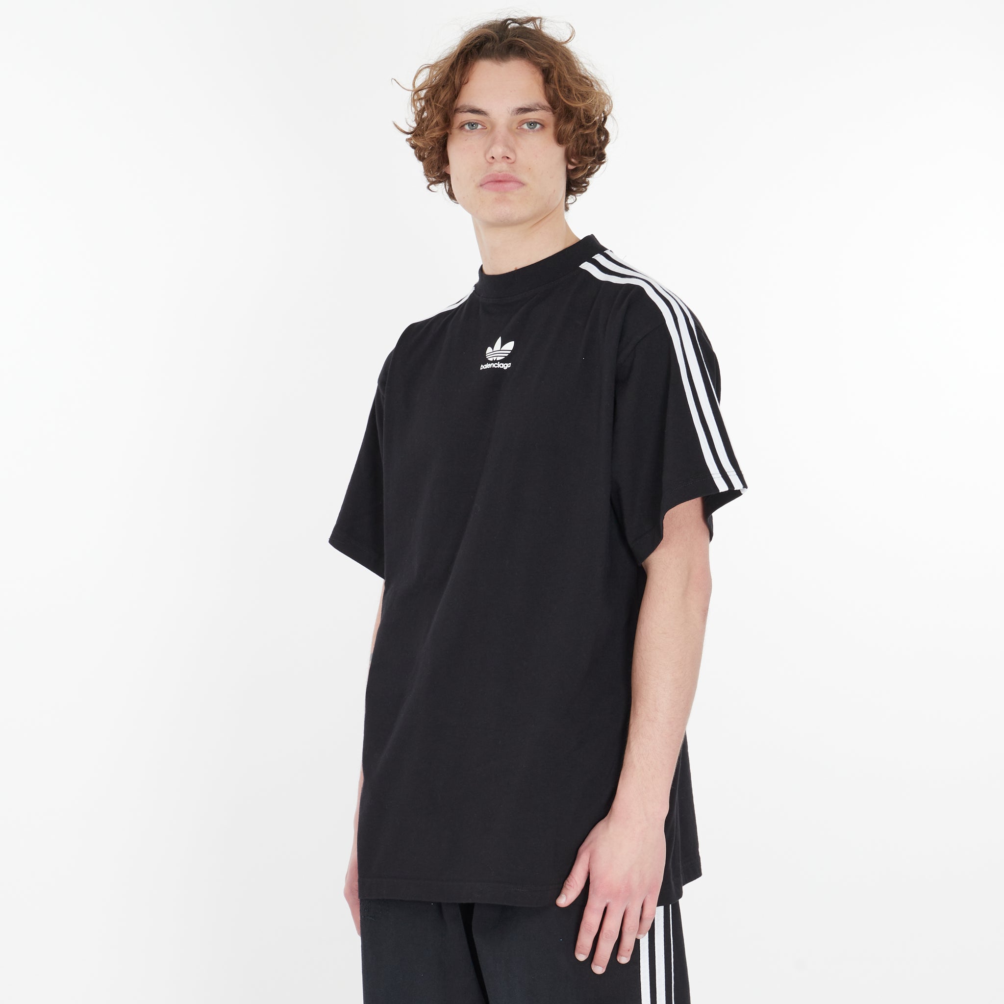 T-shirt Adidas X Balenciaga Vintage à Bandes