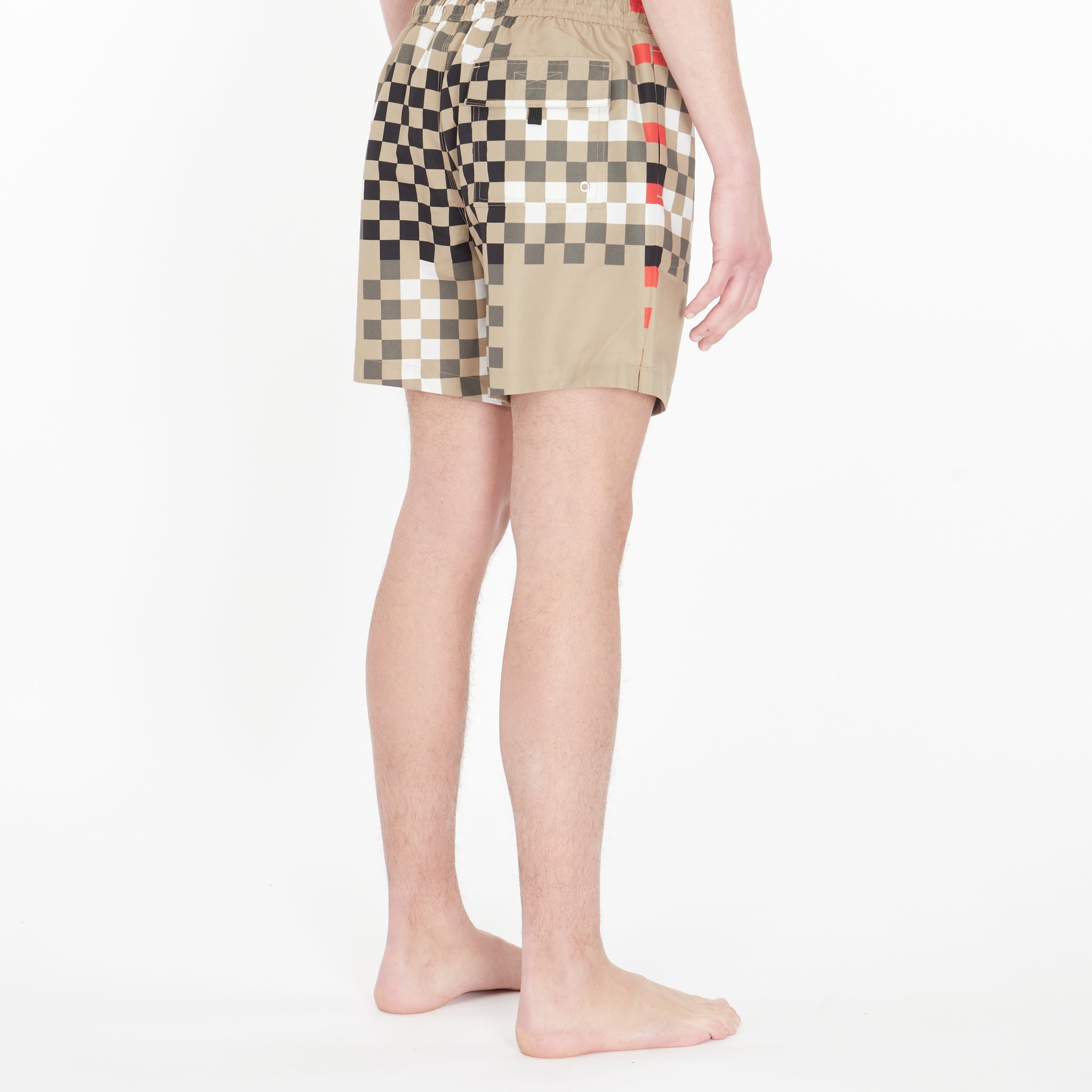 Short De Bain Burberry Check Pixel