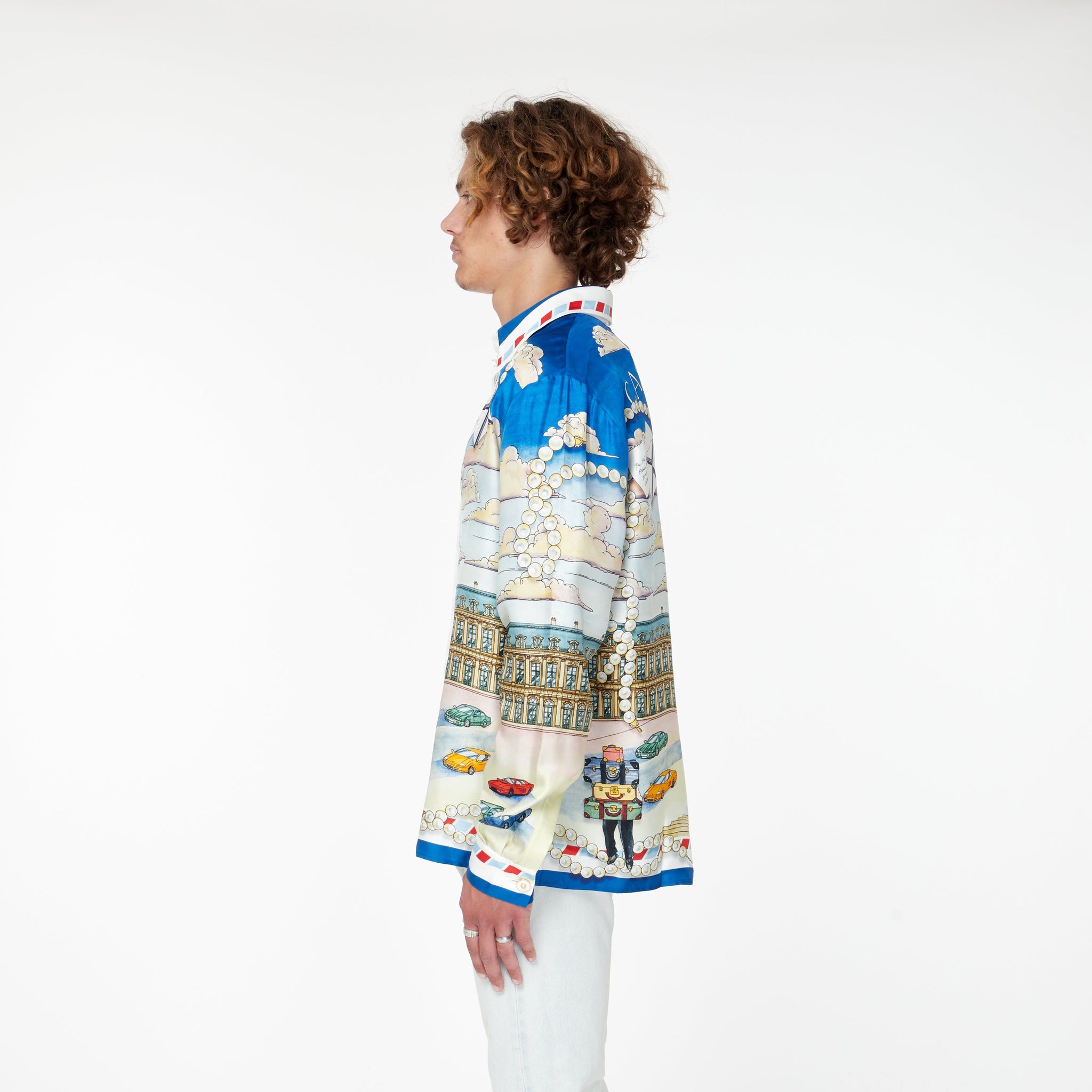 Chemise en soie Place de la Concorde - Lesthete casablanca