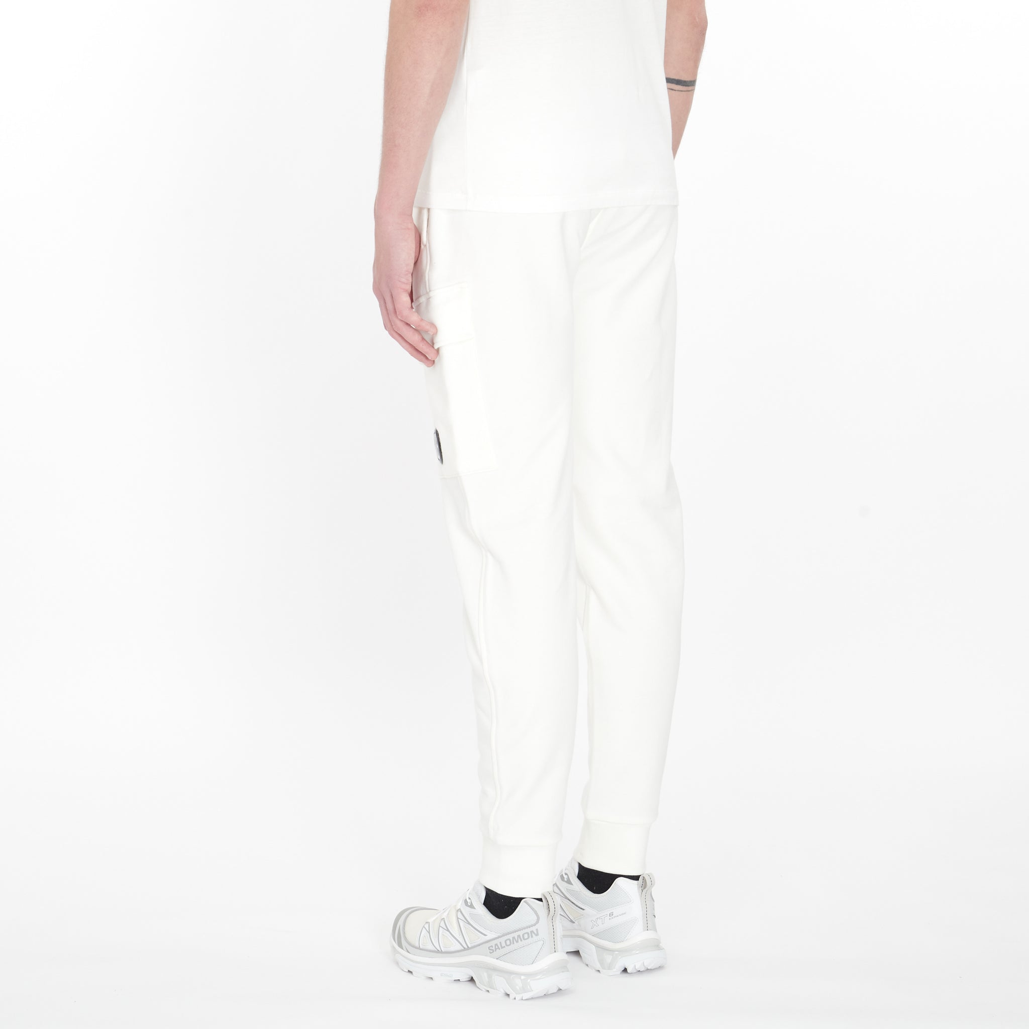 Survêtement Cp Company Diagonal Raised Fleece Blanc