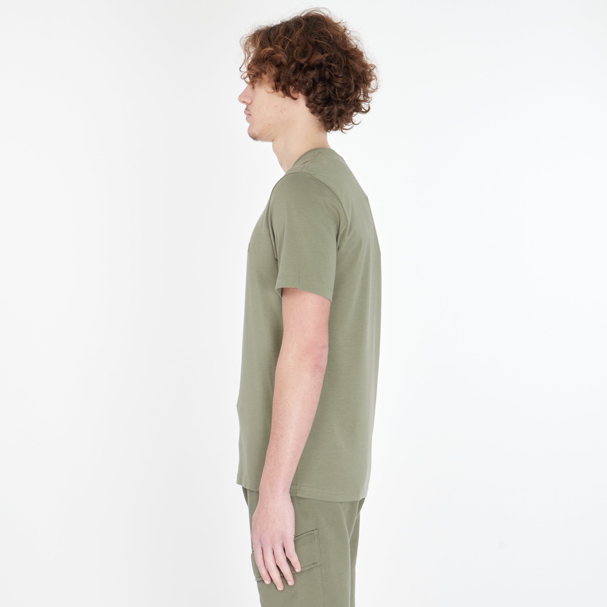 T-Shirt Cp Company Jersey Kaki
