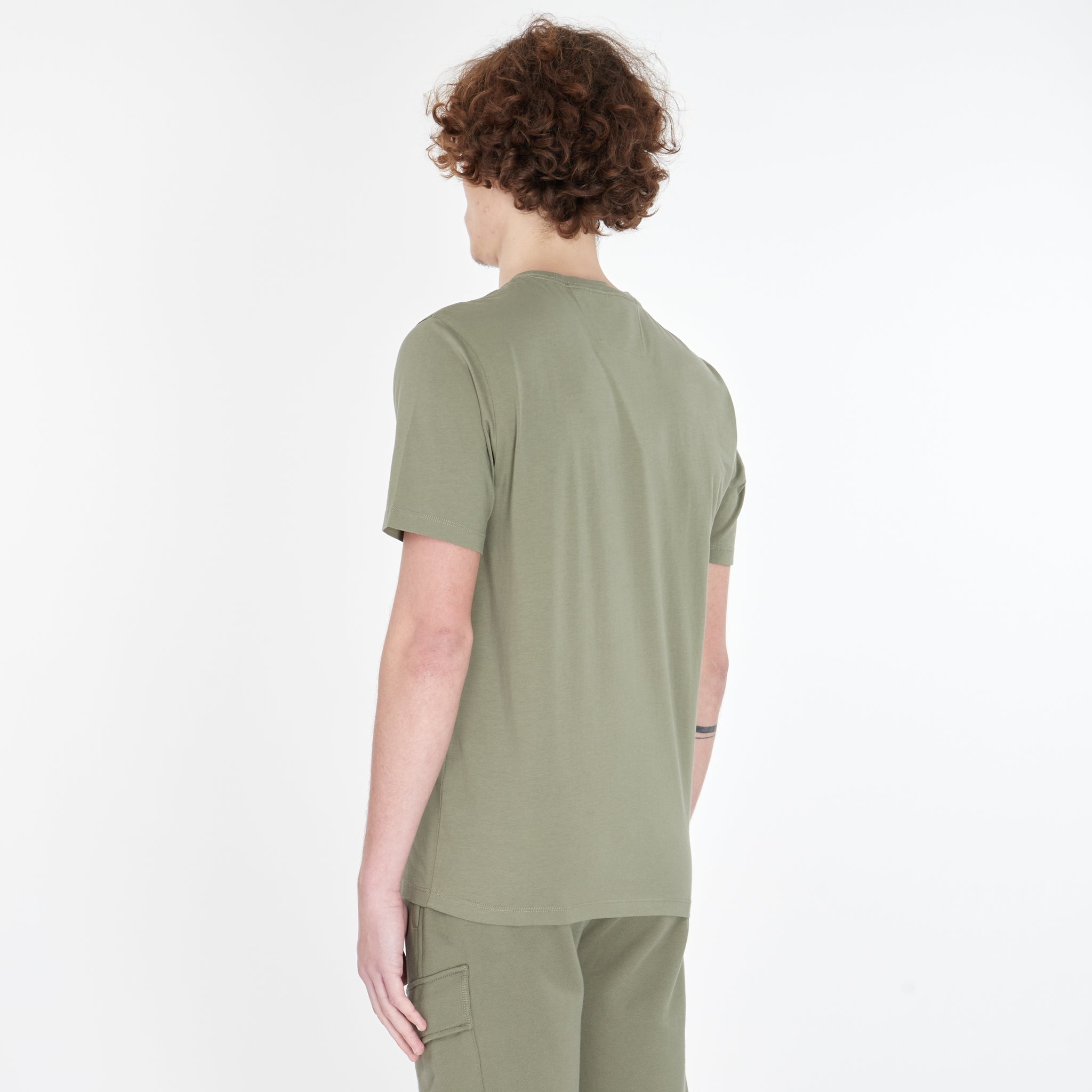 T-Shirt Cp Company Jersey Kaki
