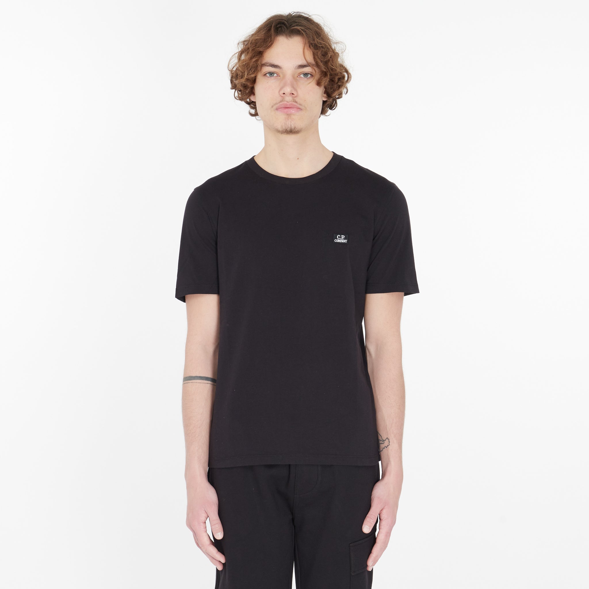 T-shirt Cp Company Jersey Noir