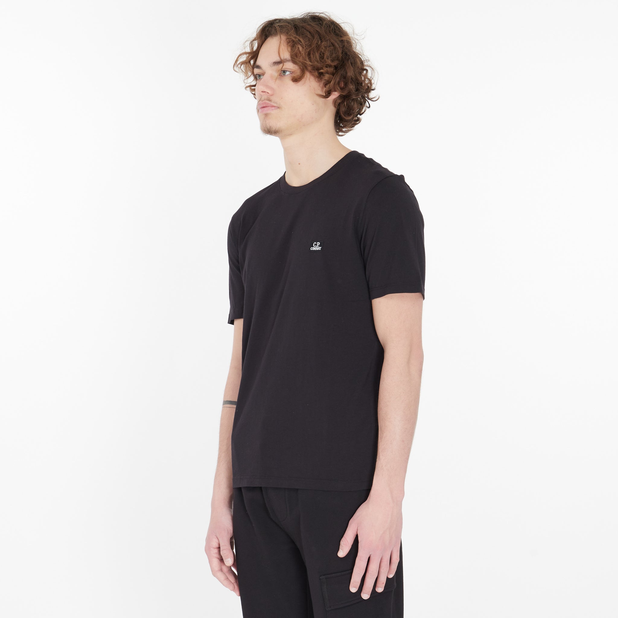 T-shirt Cp Company Jersey Noir