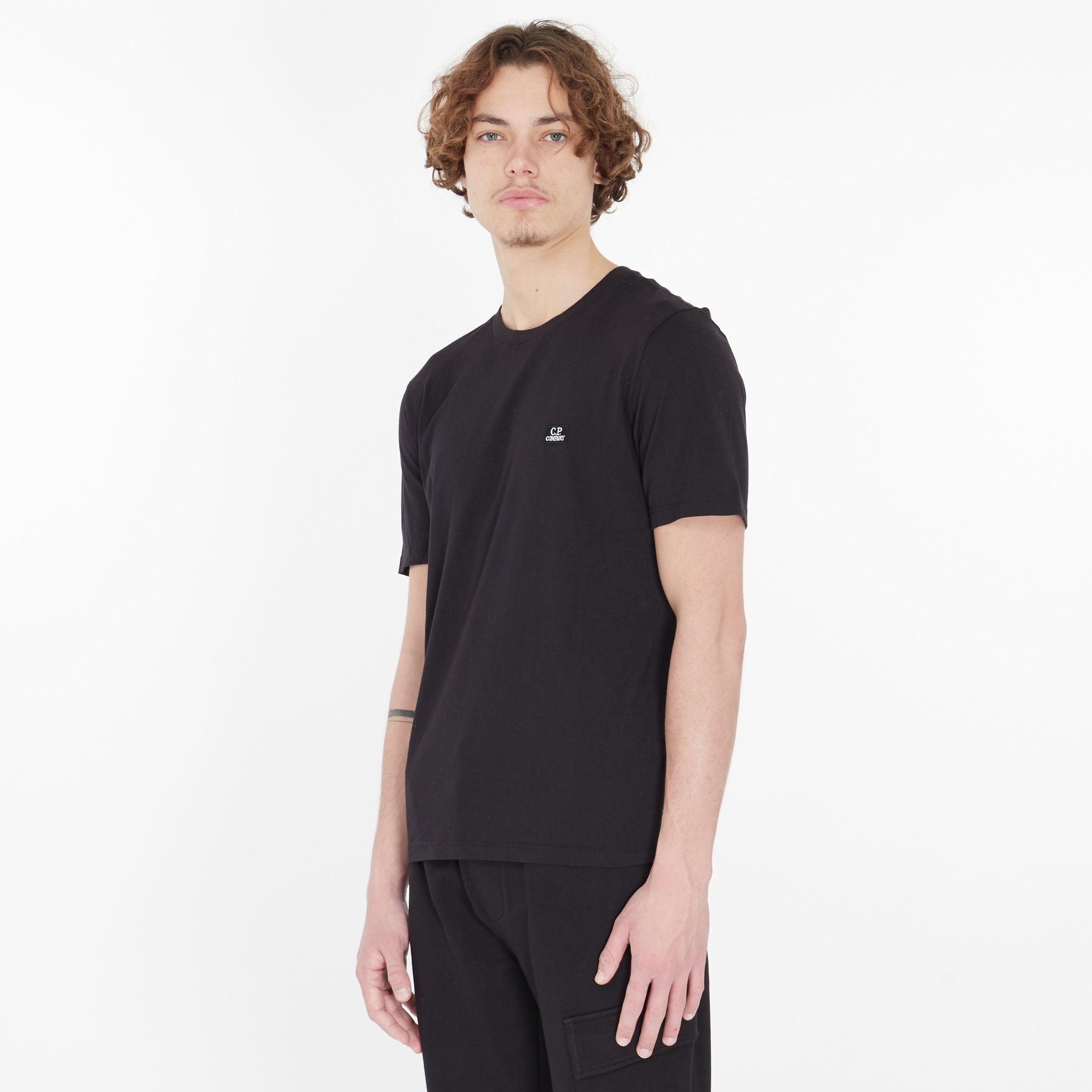T-shirt Cp Company Jersey Noir