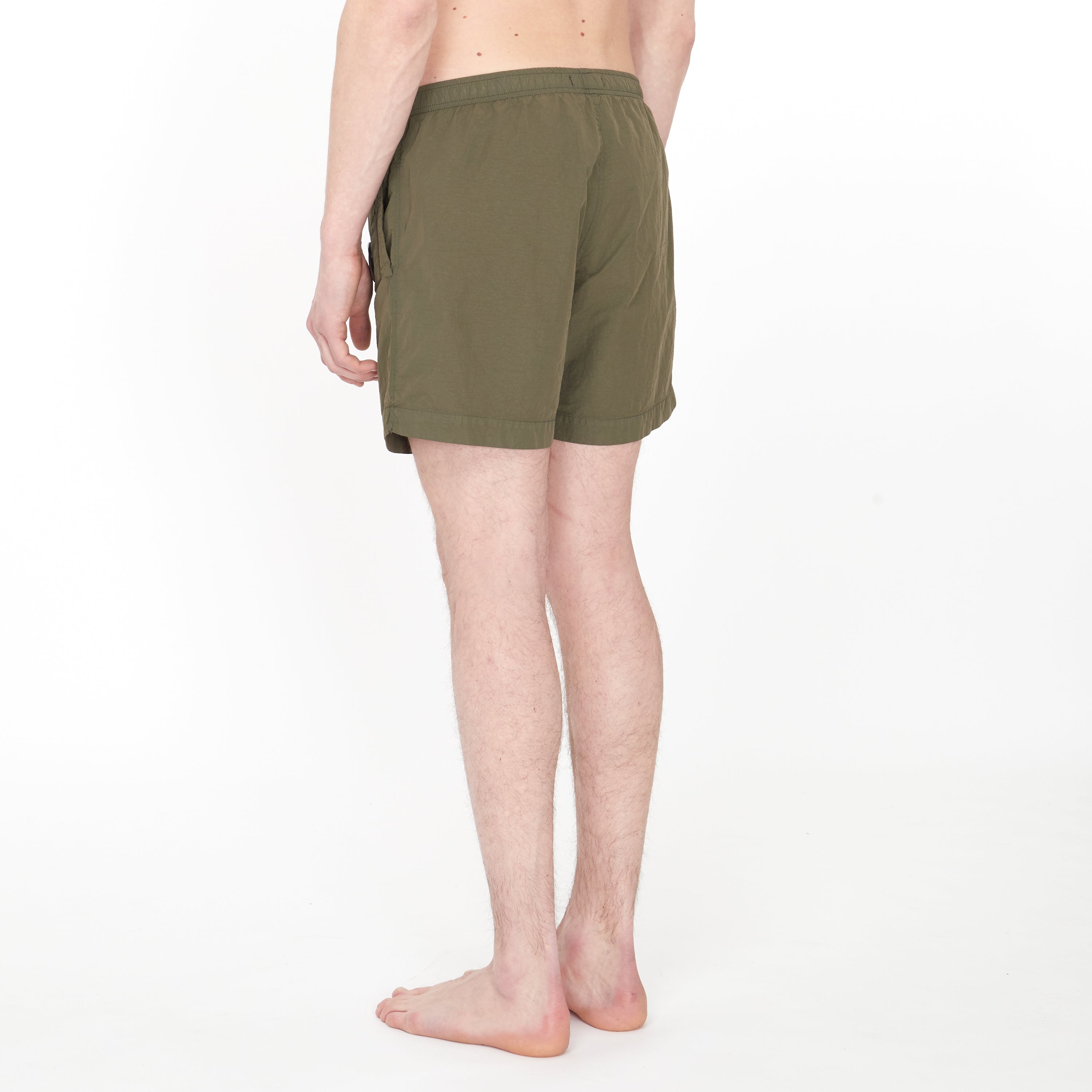 Short de bain Cp Company Flat Nylon Pocket Vert