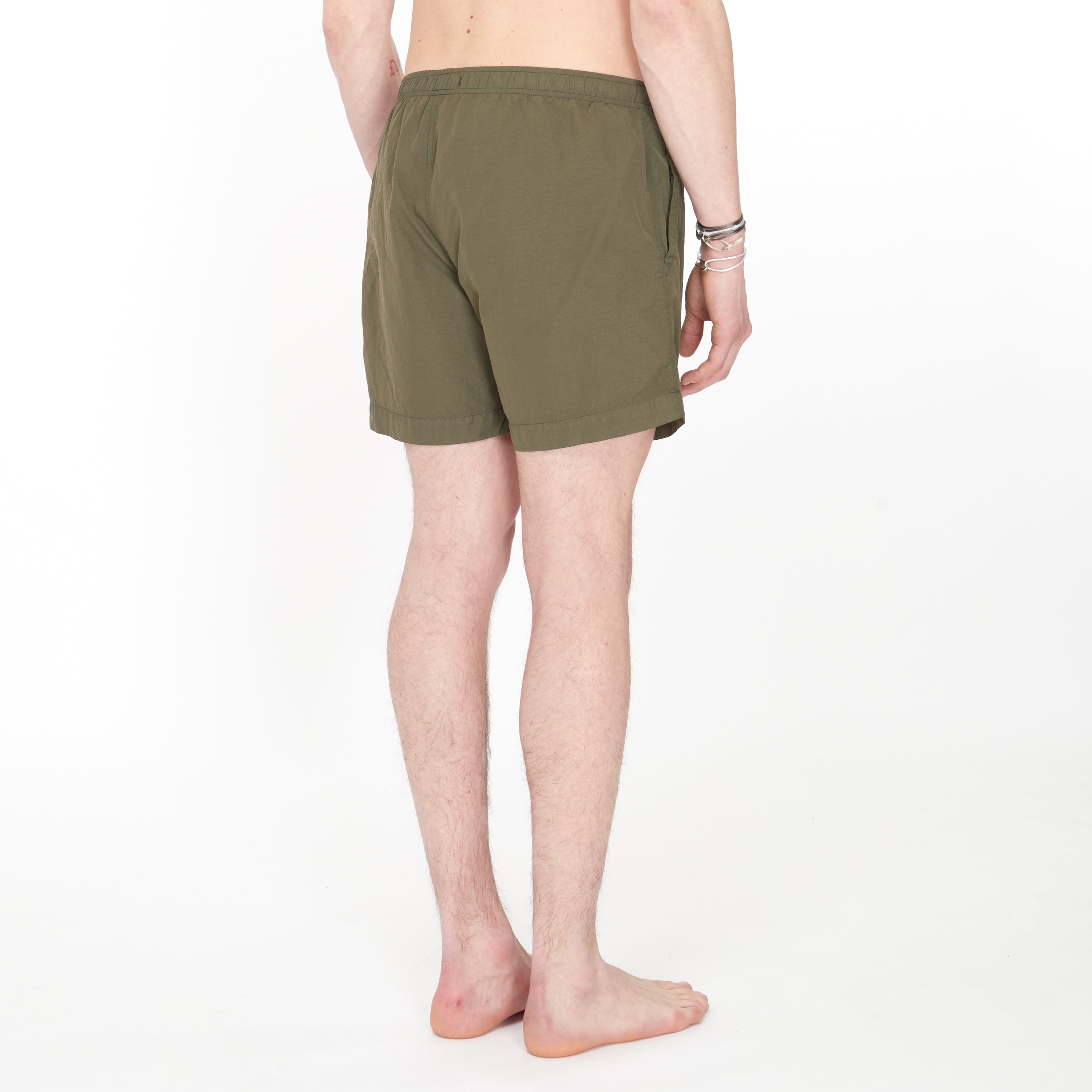 Short de bain Cp Company Flat Nylon Pocket Vert