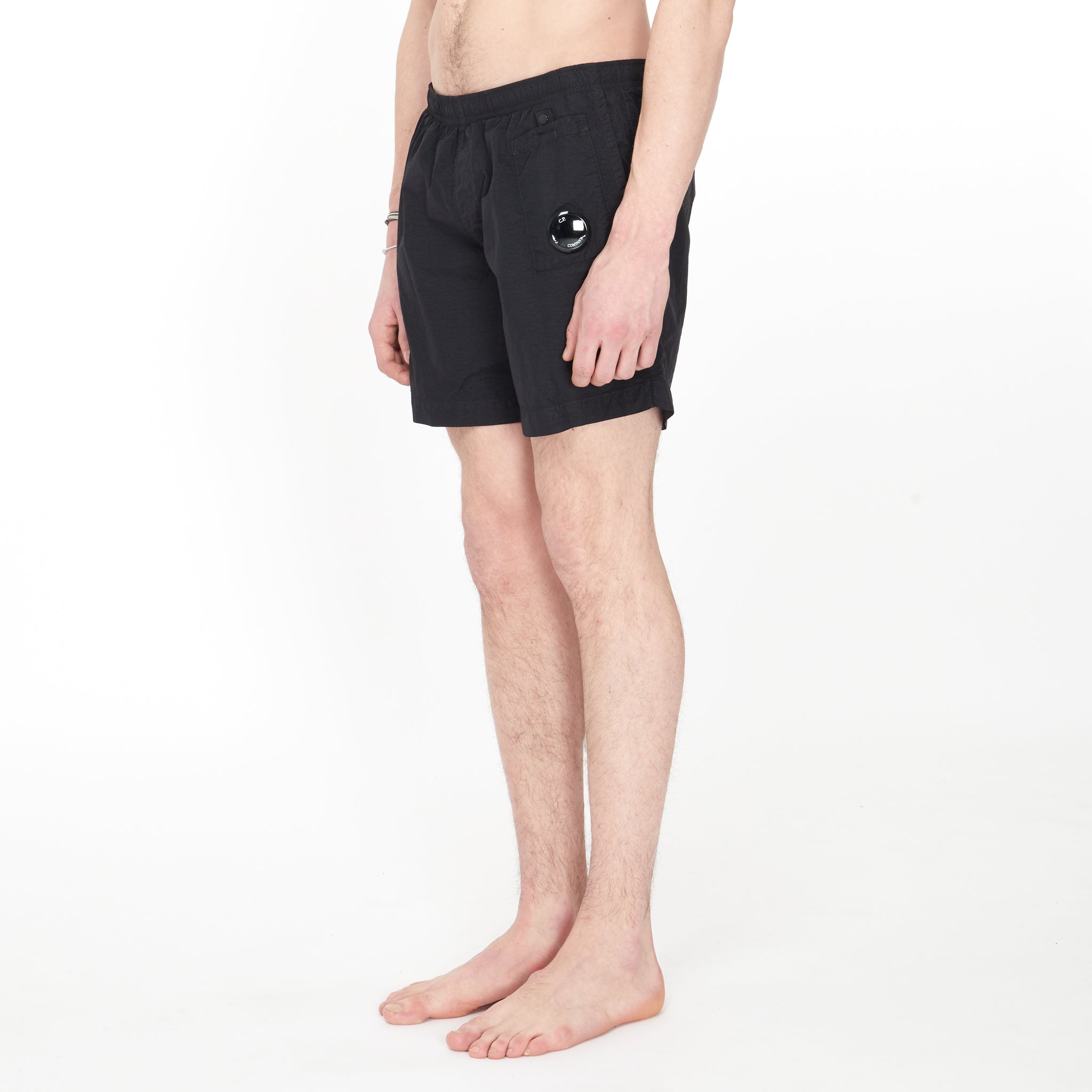 Short de Bain Cp Company Flat Nylon Pocket Noir