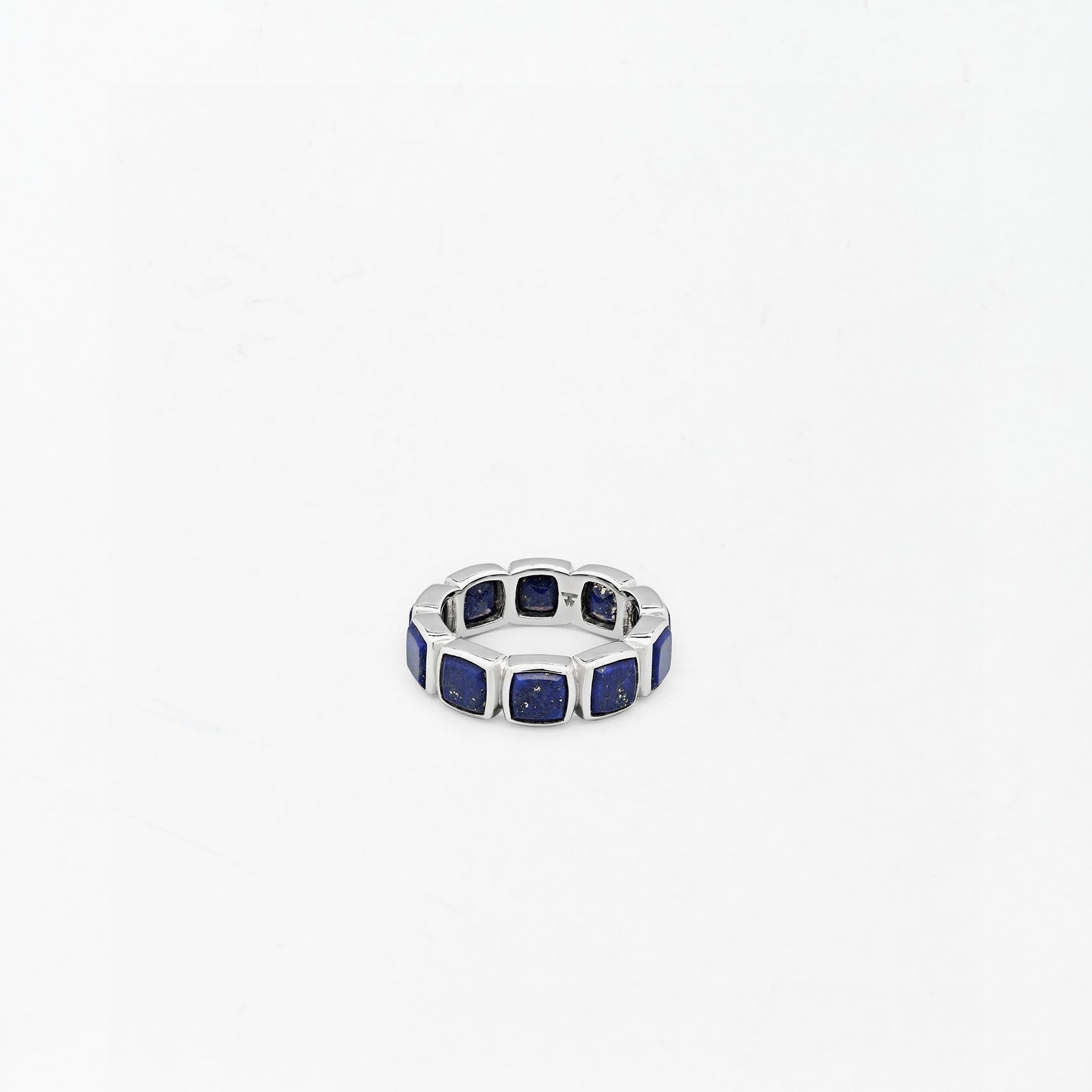 Bague Tom Wood Cushion Band Lapis Bleues