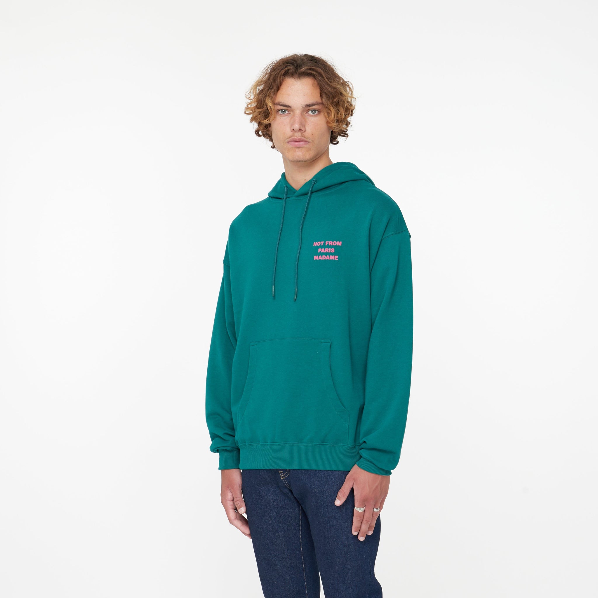 Hoodie Slogan Vert - Lesthete drole de monsieur