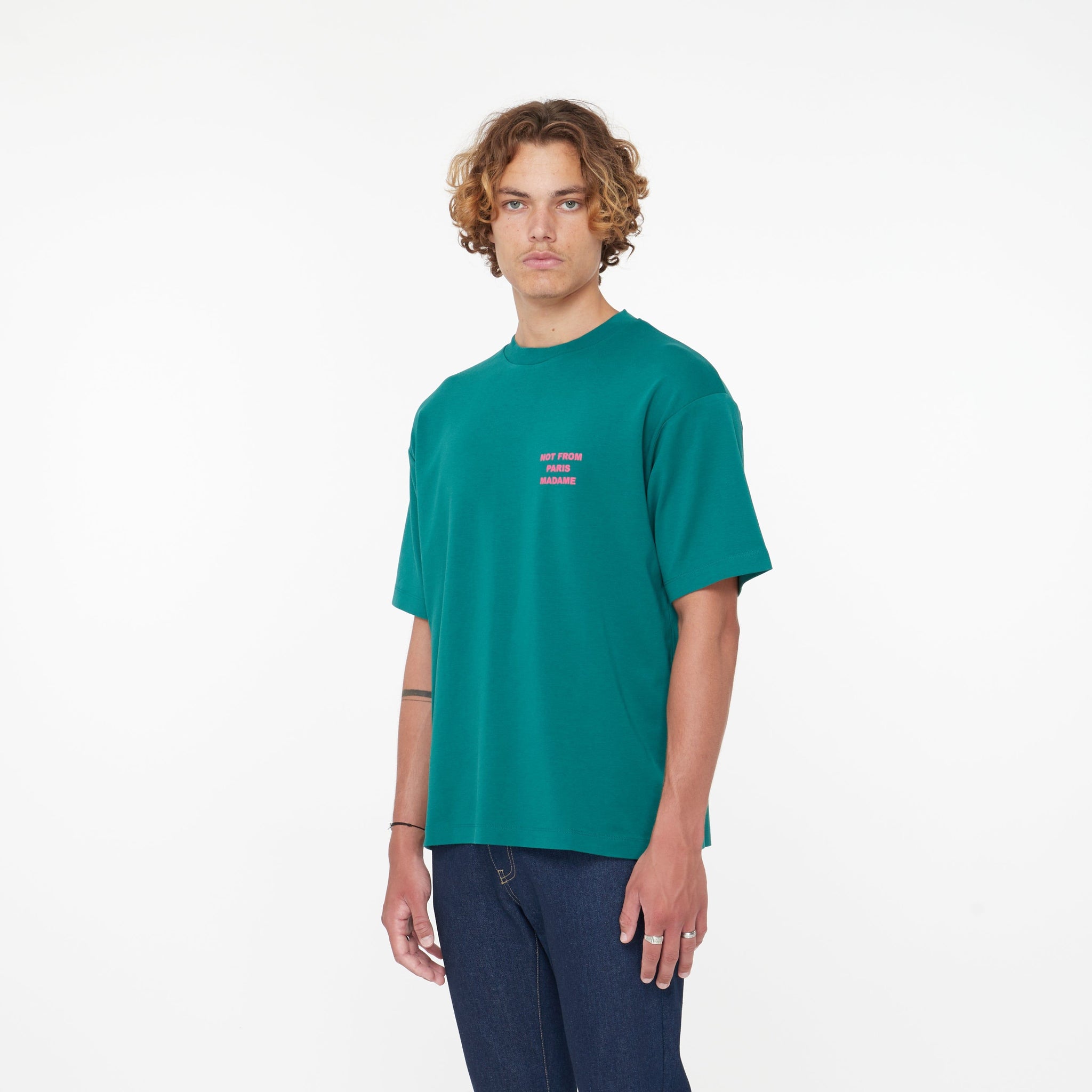Tee Shirt Slogan Vert - Lesthete drole de monsieur