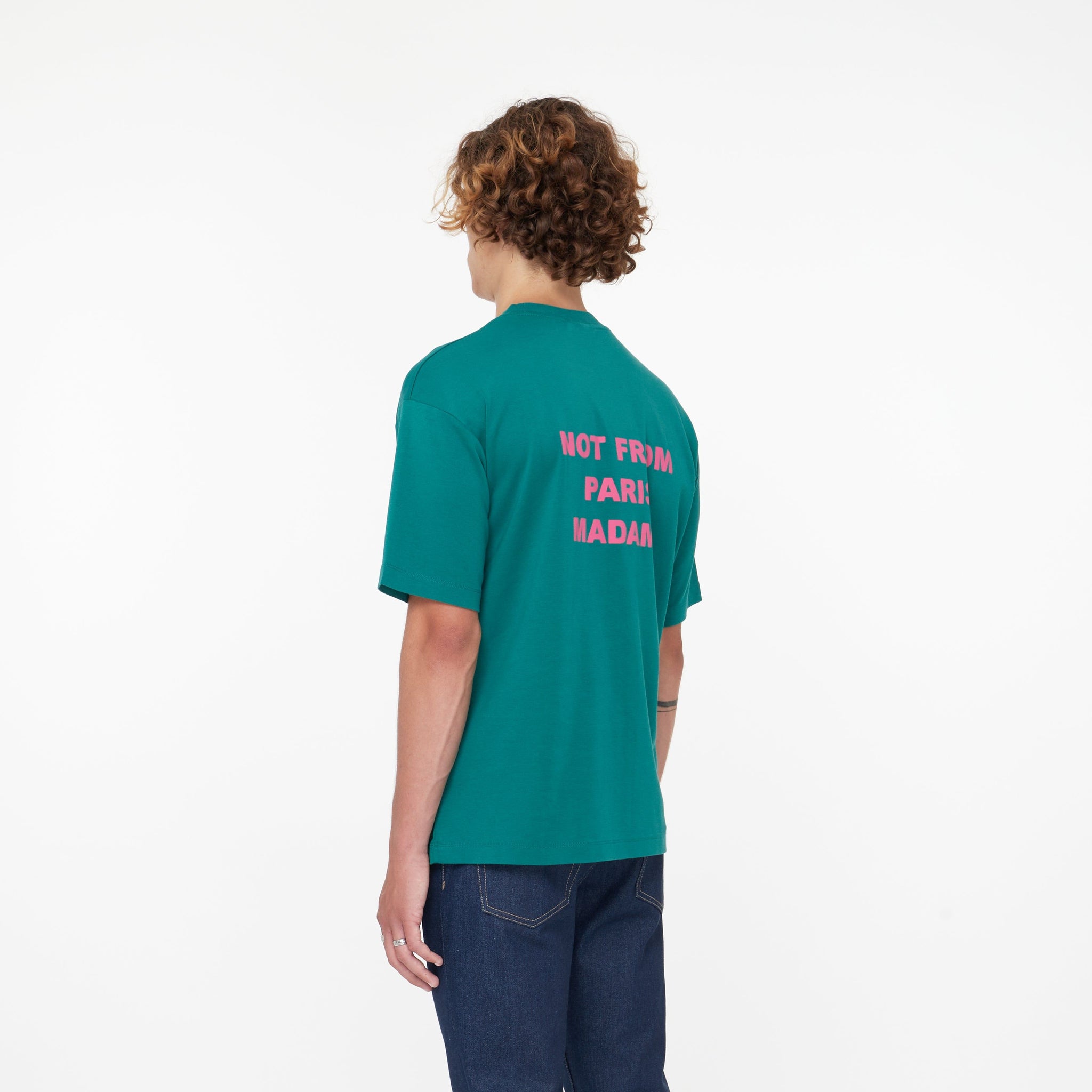 Tee Shirt Slogan Vert - Lesthete drole de monsieur