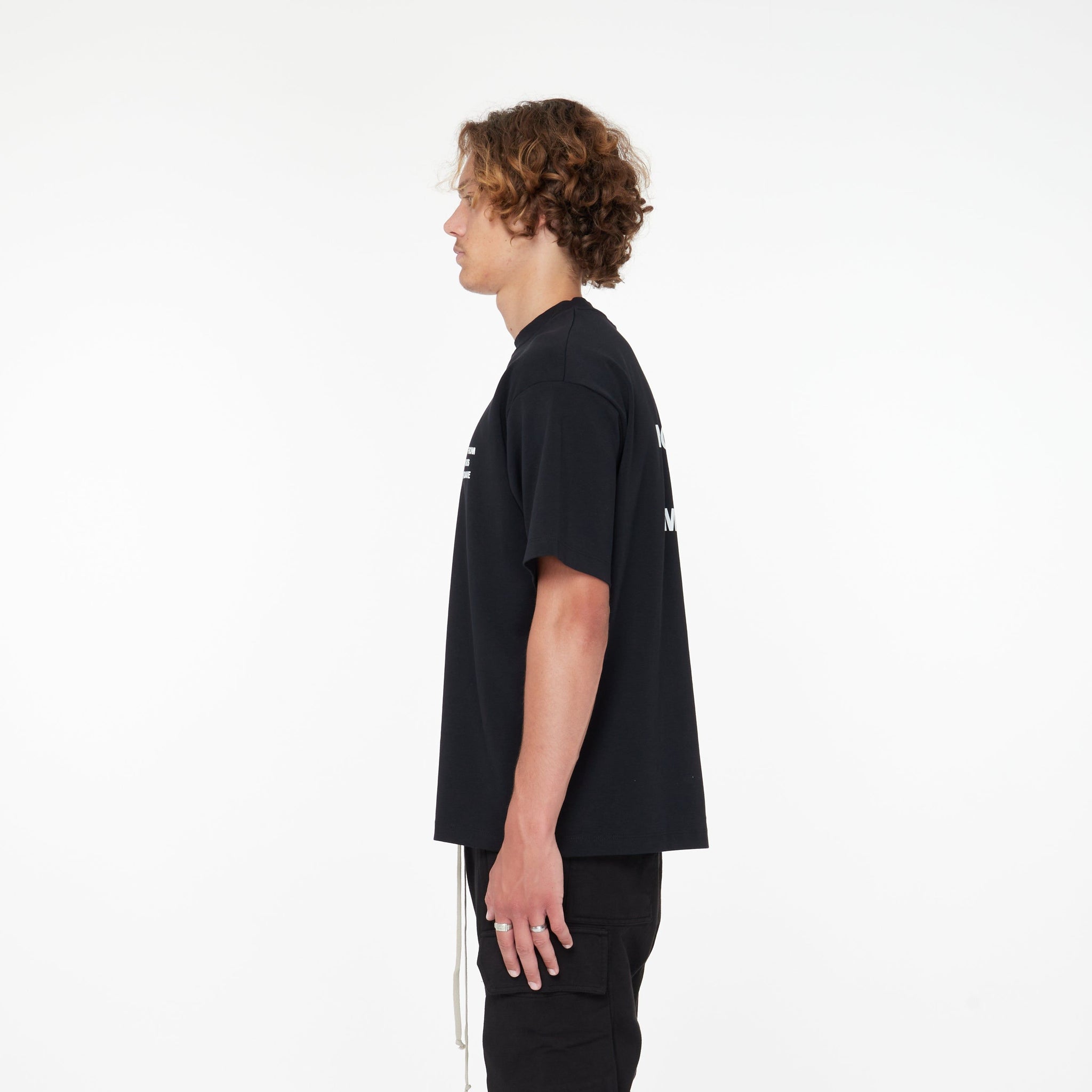 Tee Shirt Slogan Noir - Lesthete drole de monsieur