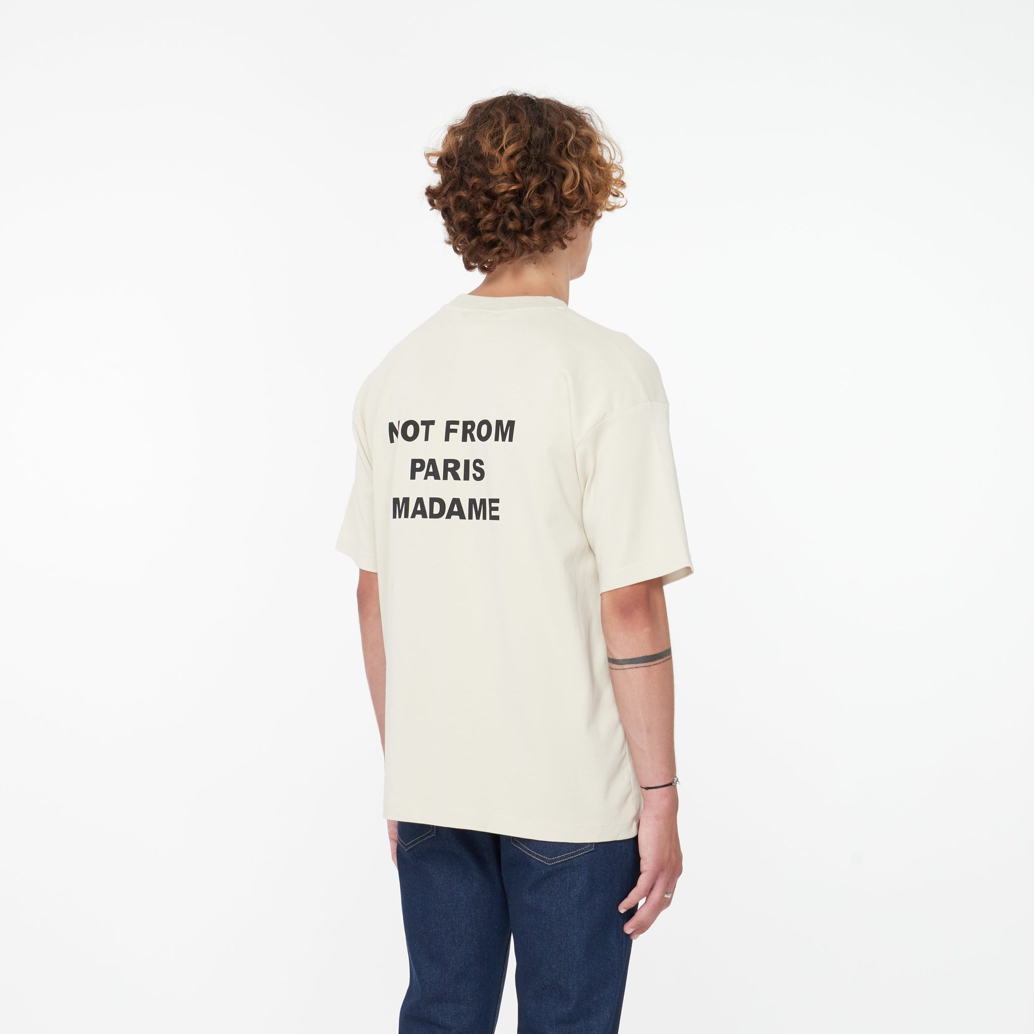 Tee Shirt Slogan Beige - Lesthete drole de monsieur
