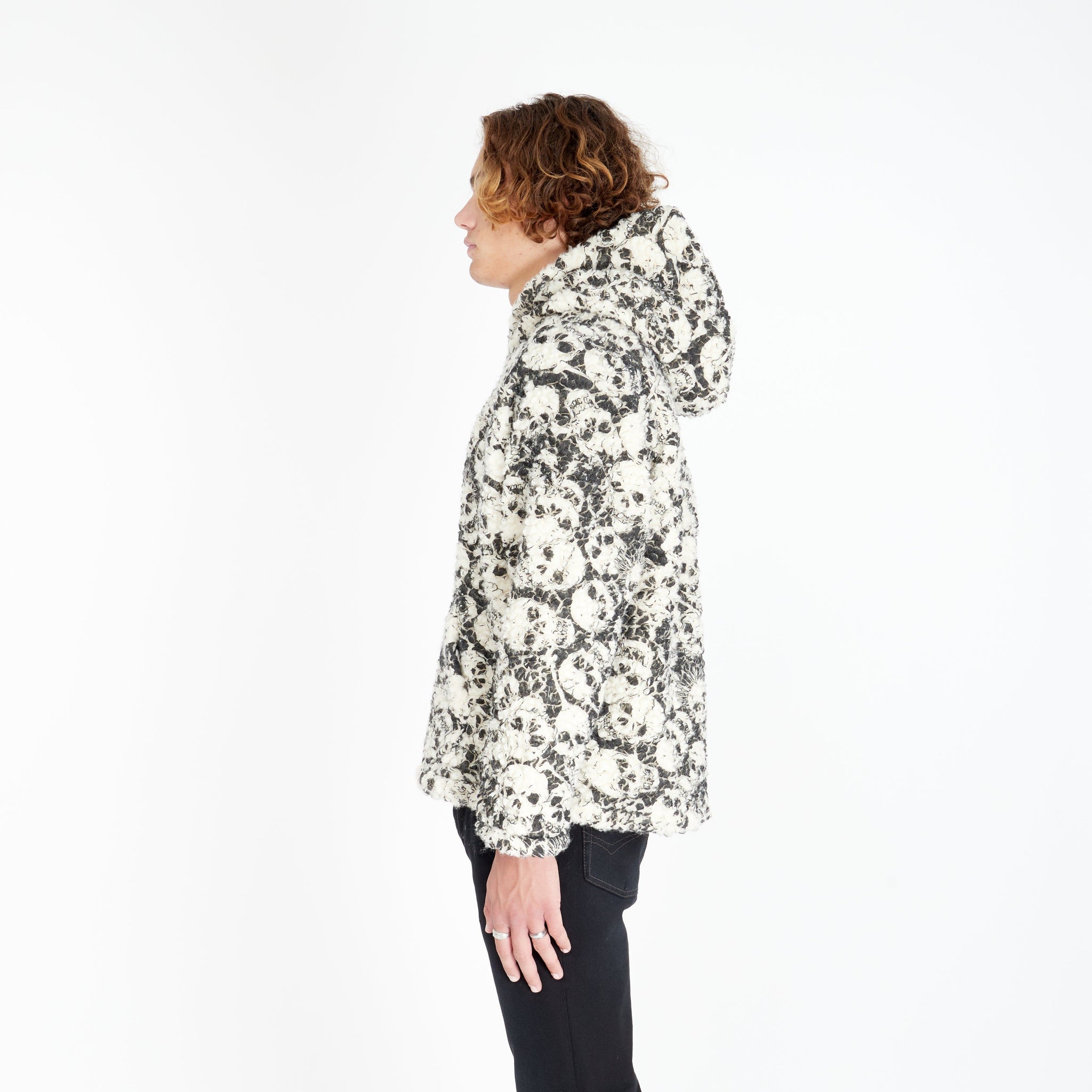 Hoodie Vintage Fleece Imprimé Skull - Lesthete erl