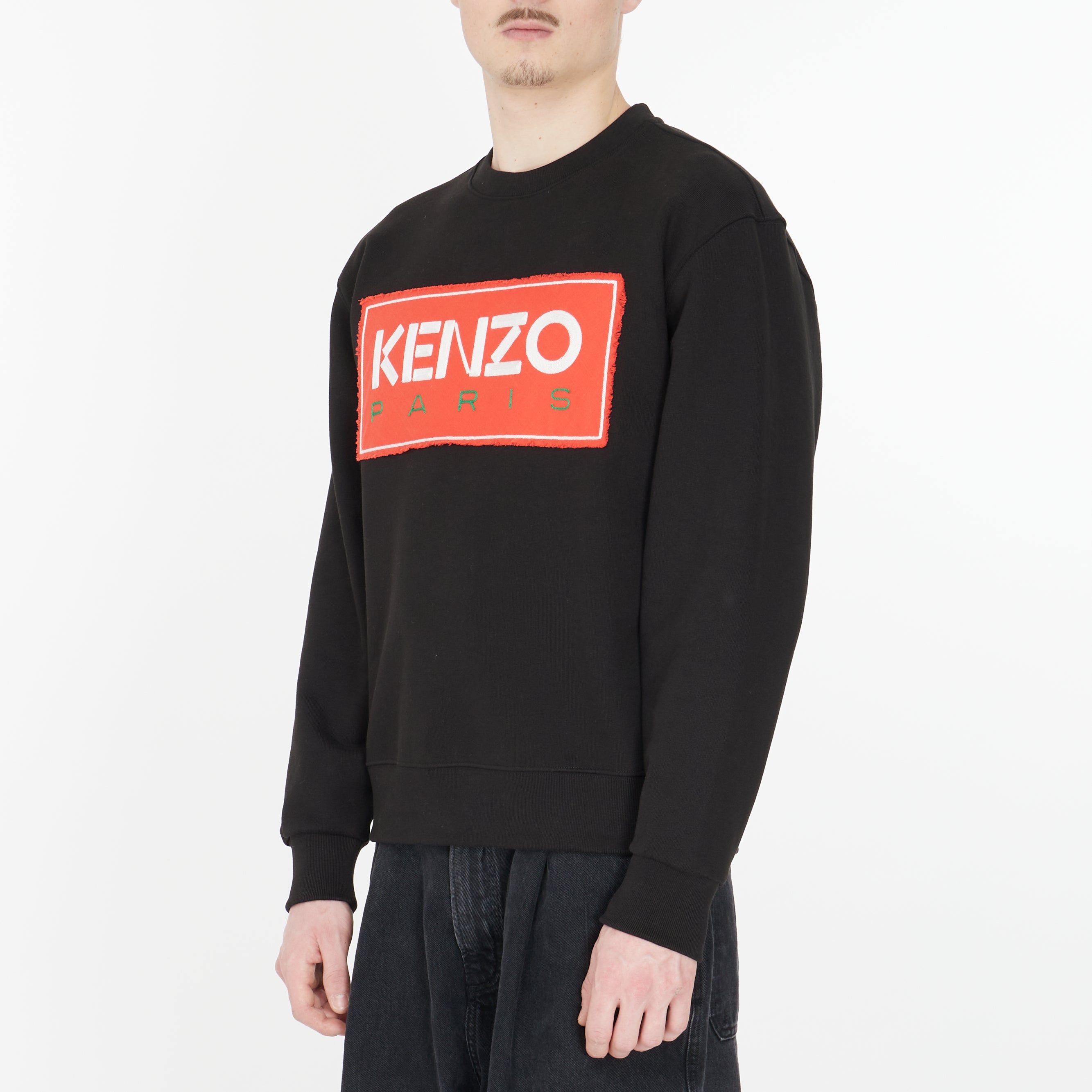 Sweatshirt Kenzo Paris Logo Noir