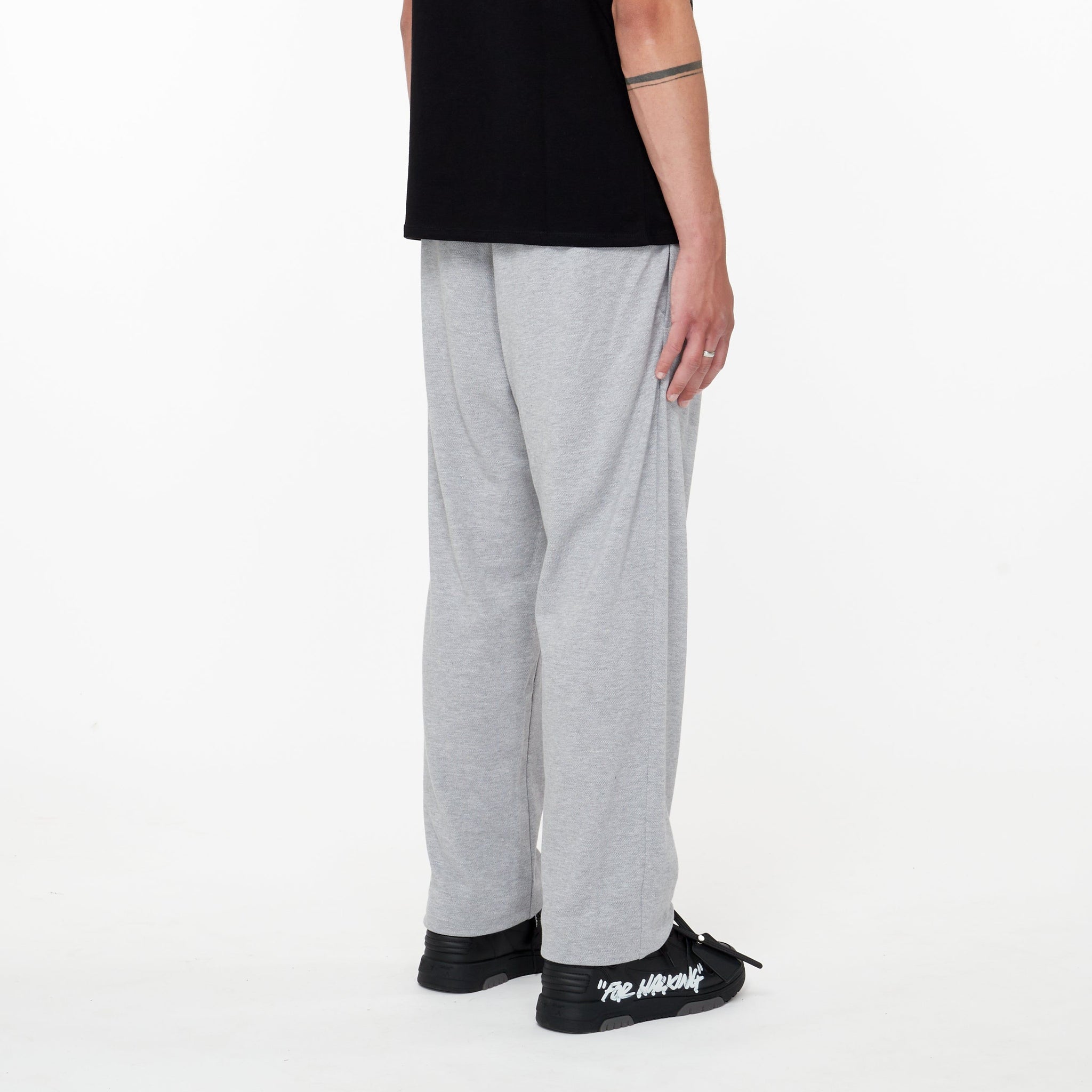 Pantalon De Jogging En Coton Gris Biologique - Lesthete lacoste