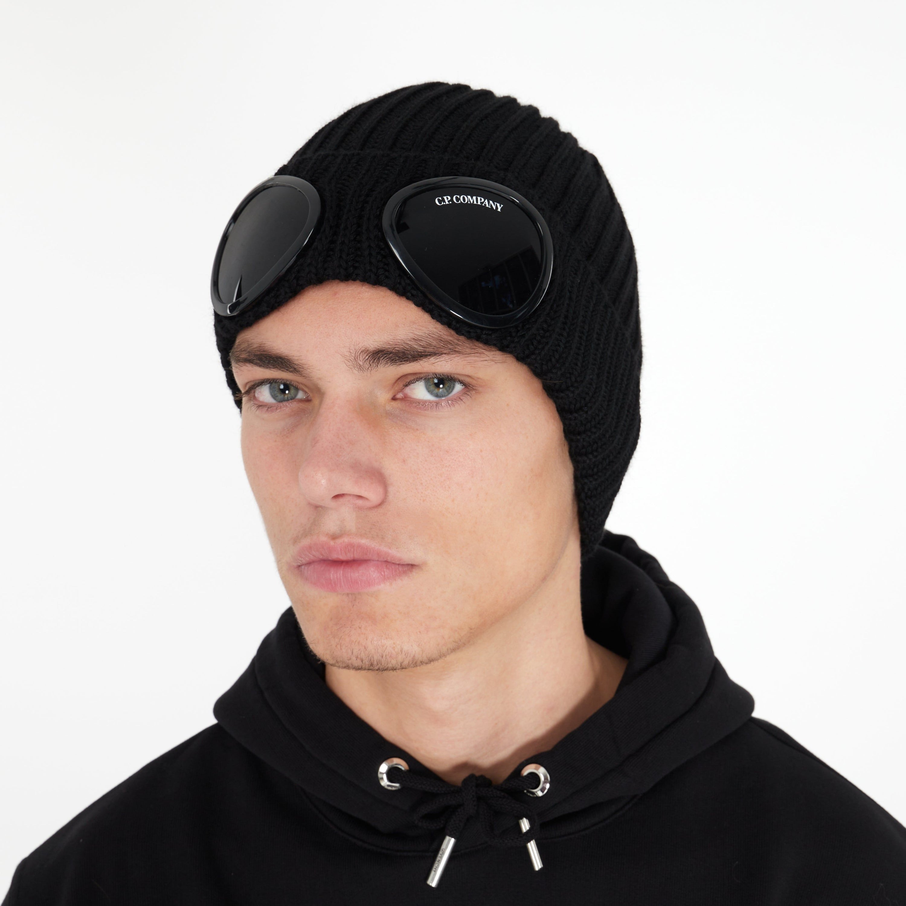 Bonnet Goggle Noir - Lesthete cp company