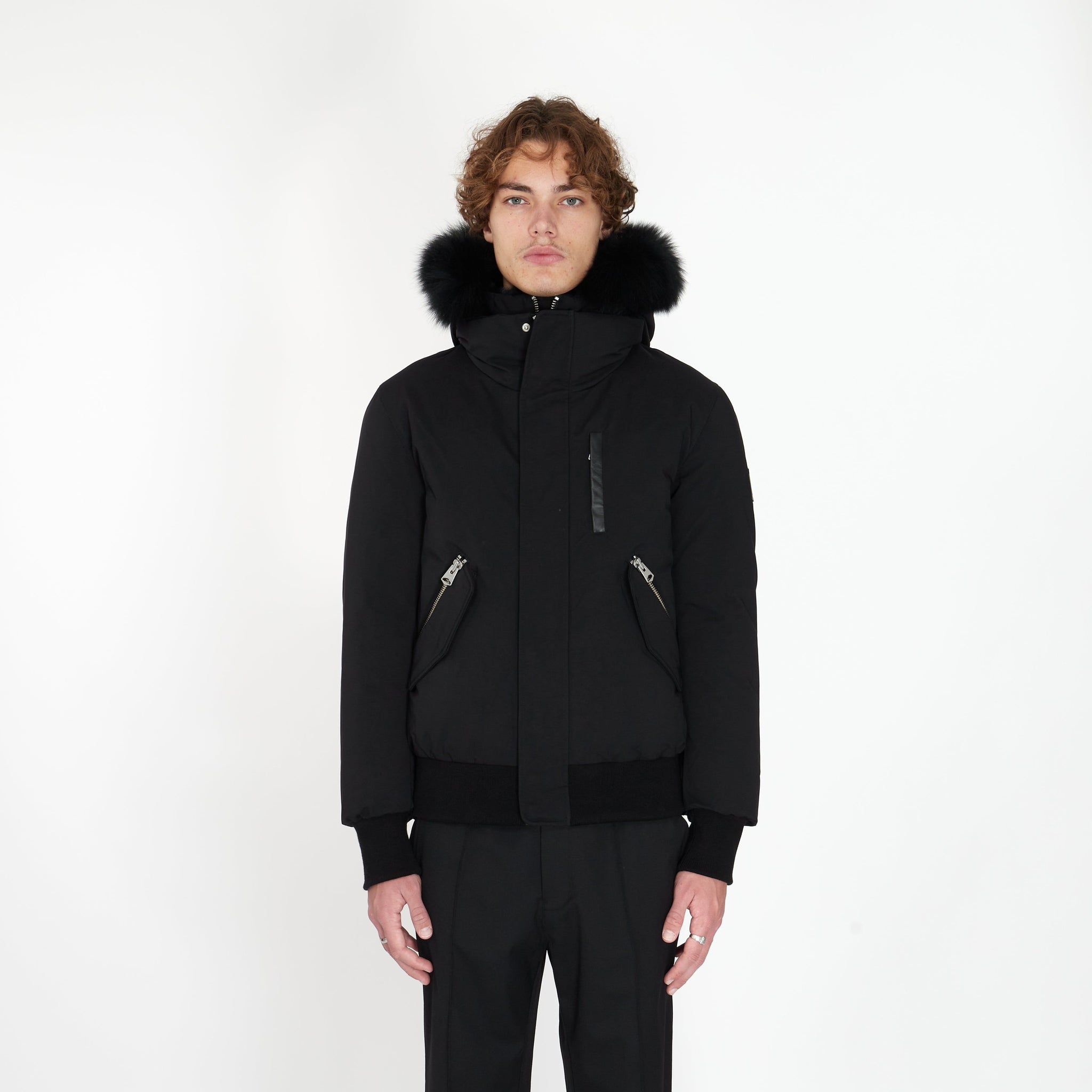 Blouson Aviateur Dixon à Fourrure Noir - Lesthete mackage