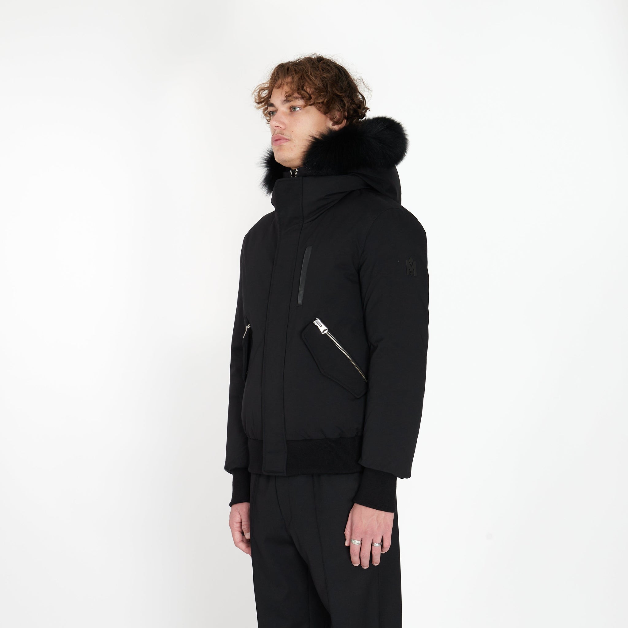 Blouson Aviateur Dixon à Fourrure Noir - Lesthete mackage