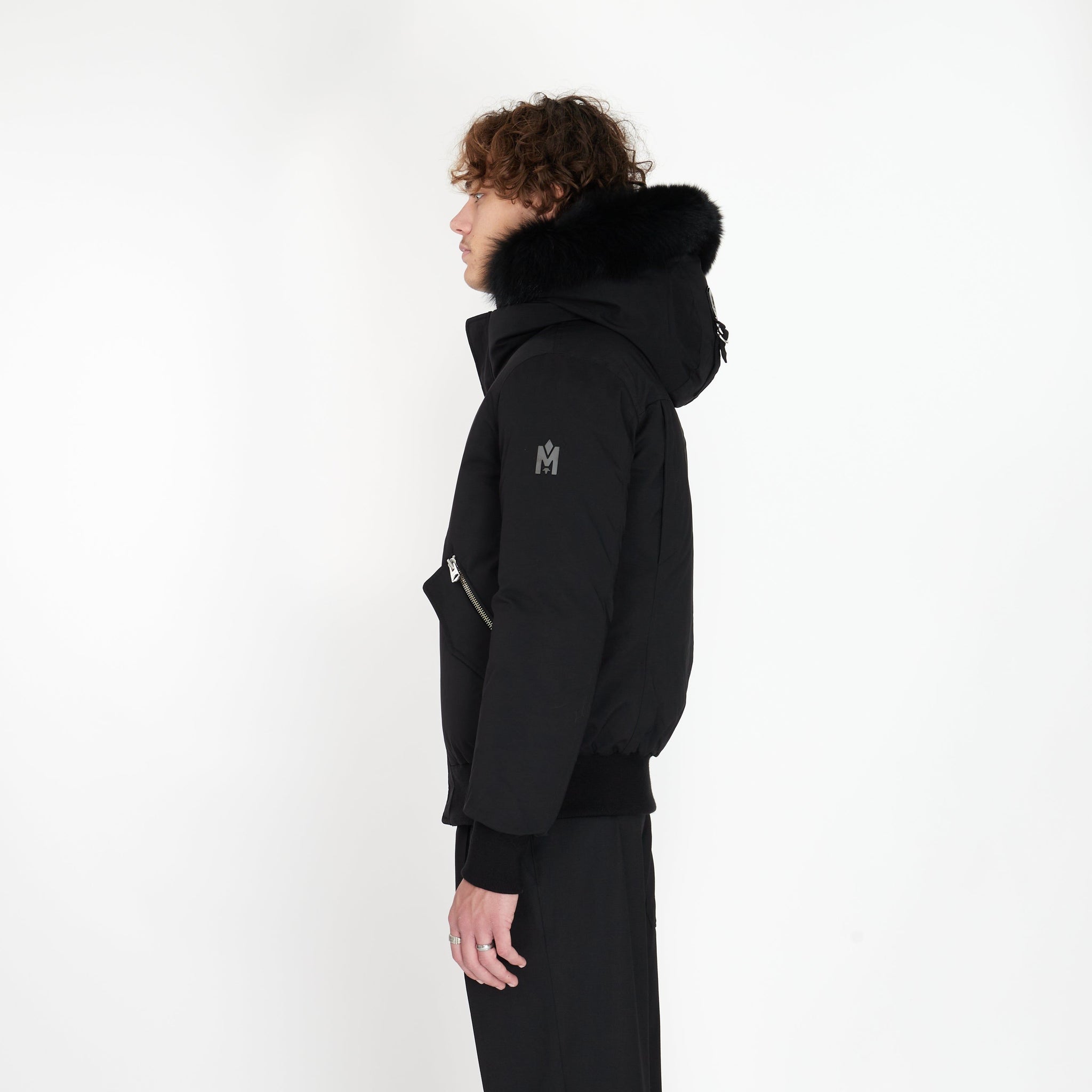 Blouson Aviateur Dixon à Fourrure Noir - Lesthete mackage