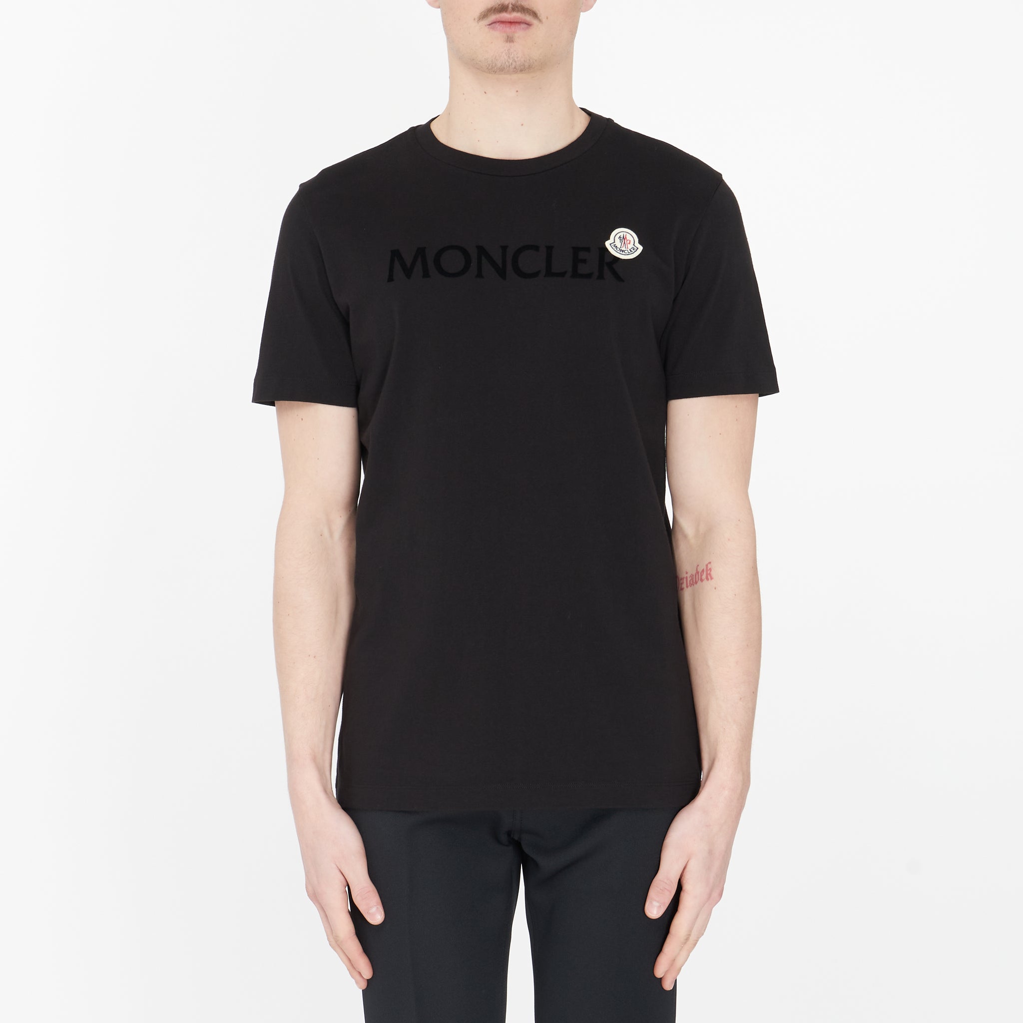 Tee-shirt Moncler à Logo Noir