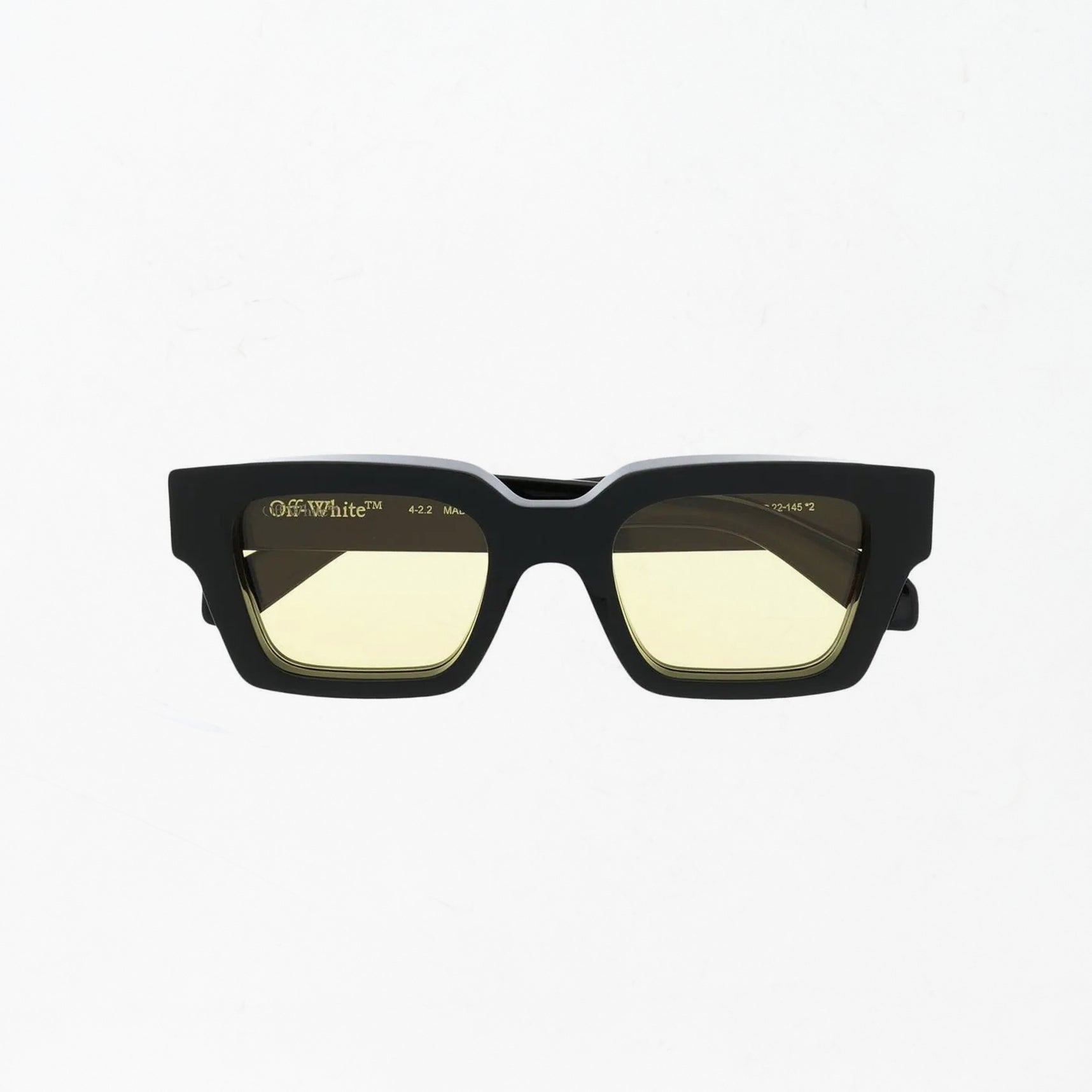 Lunette de Soleil Off-White Virgil Noir et Jaune