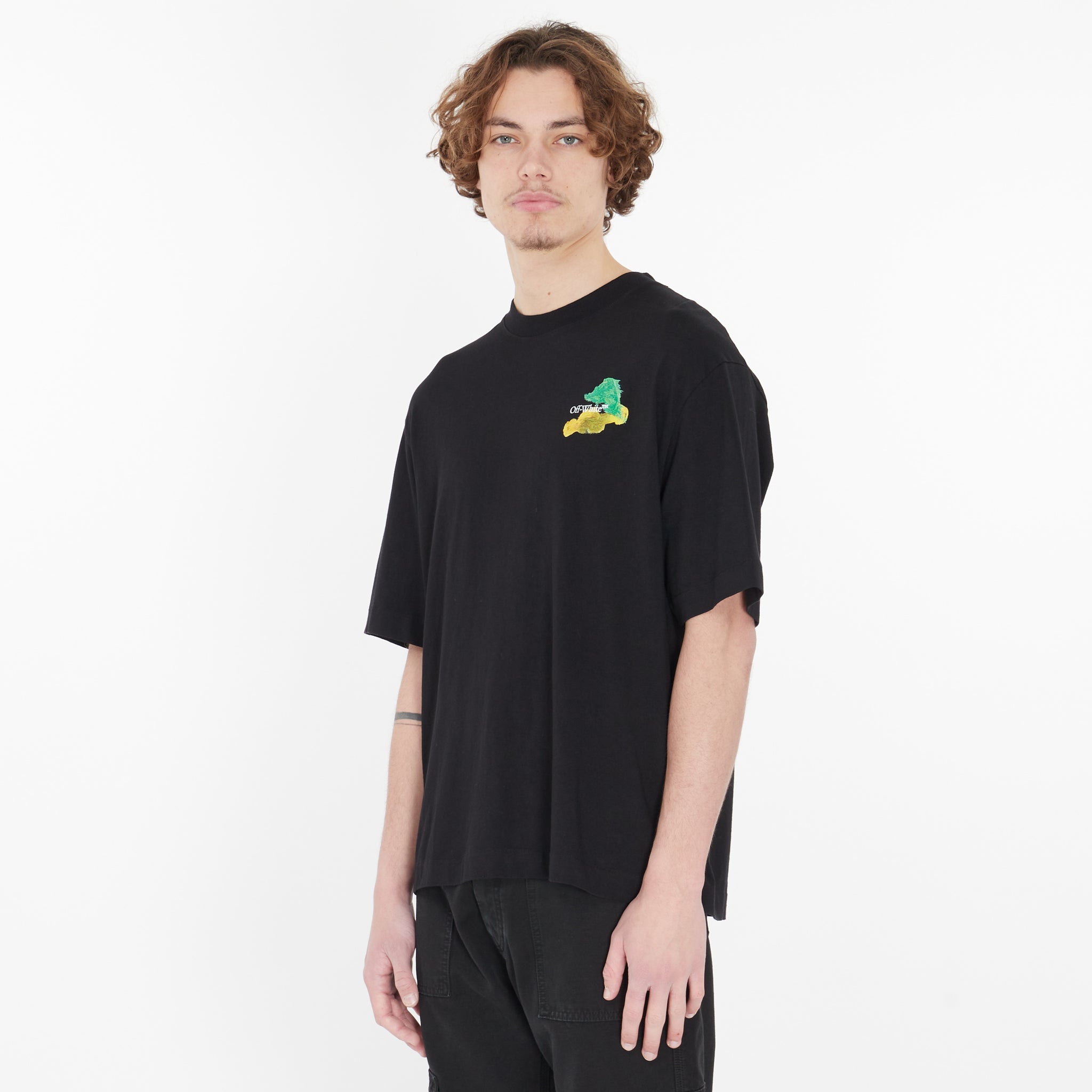 T-shirt Off-White Brush Arr Noir