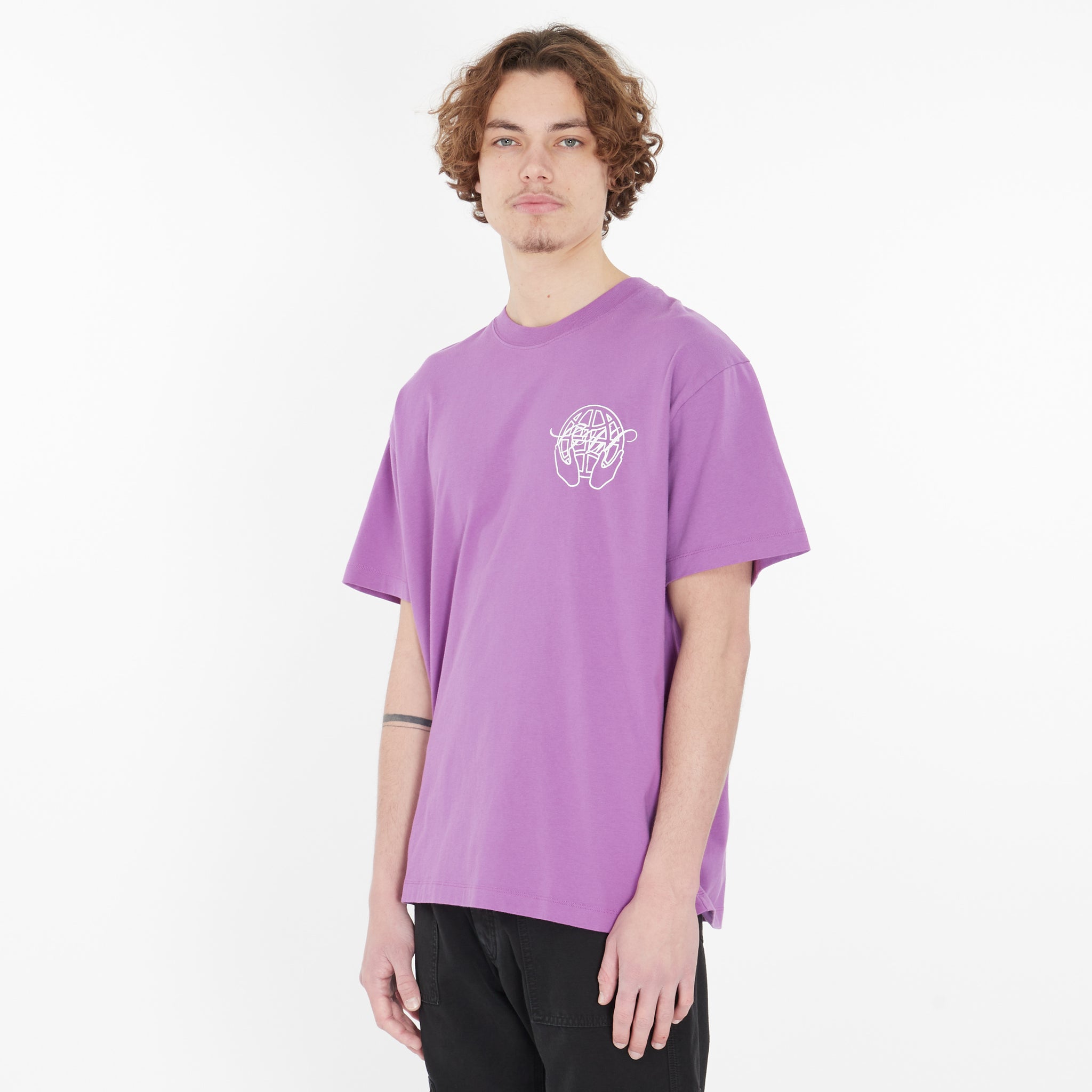 T-shirt Off-White Hand Arrow Purple