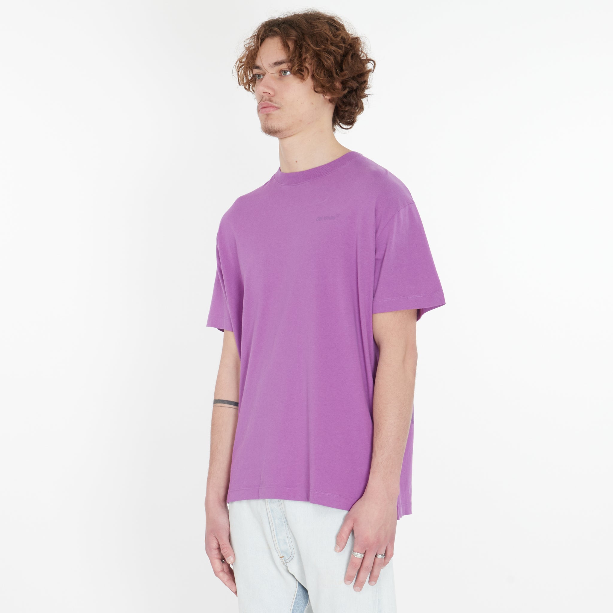 T-shirt Diag Tab Purple