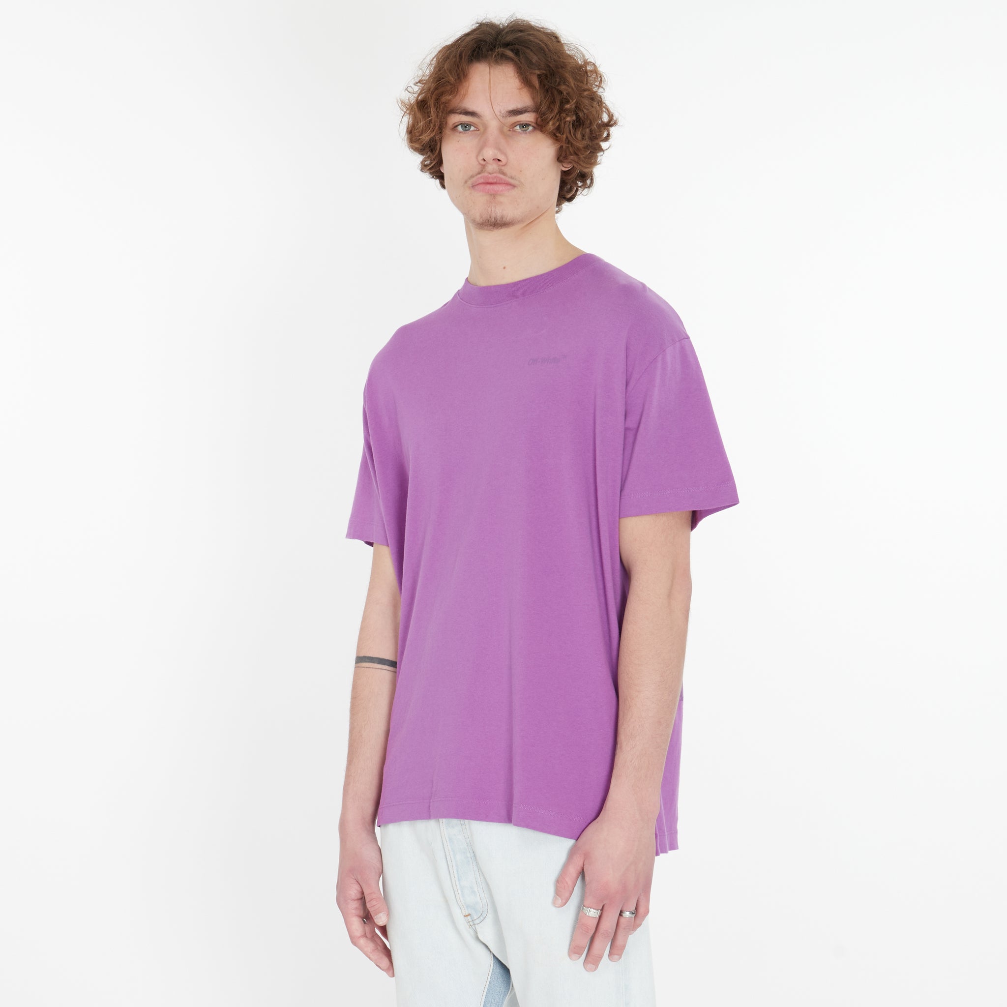 T-shirt Diag Tab Purple
