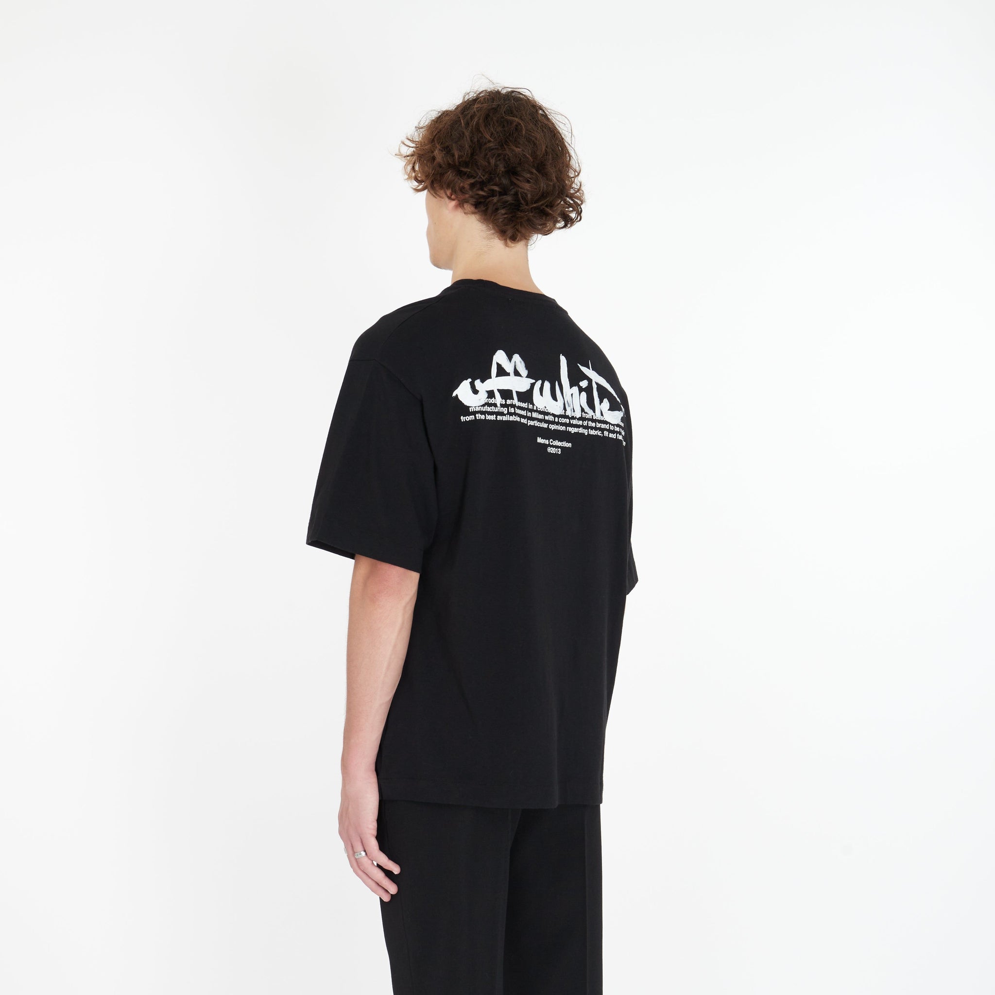 T-shirt Paint Script Oversize - Lesthete off-white